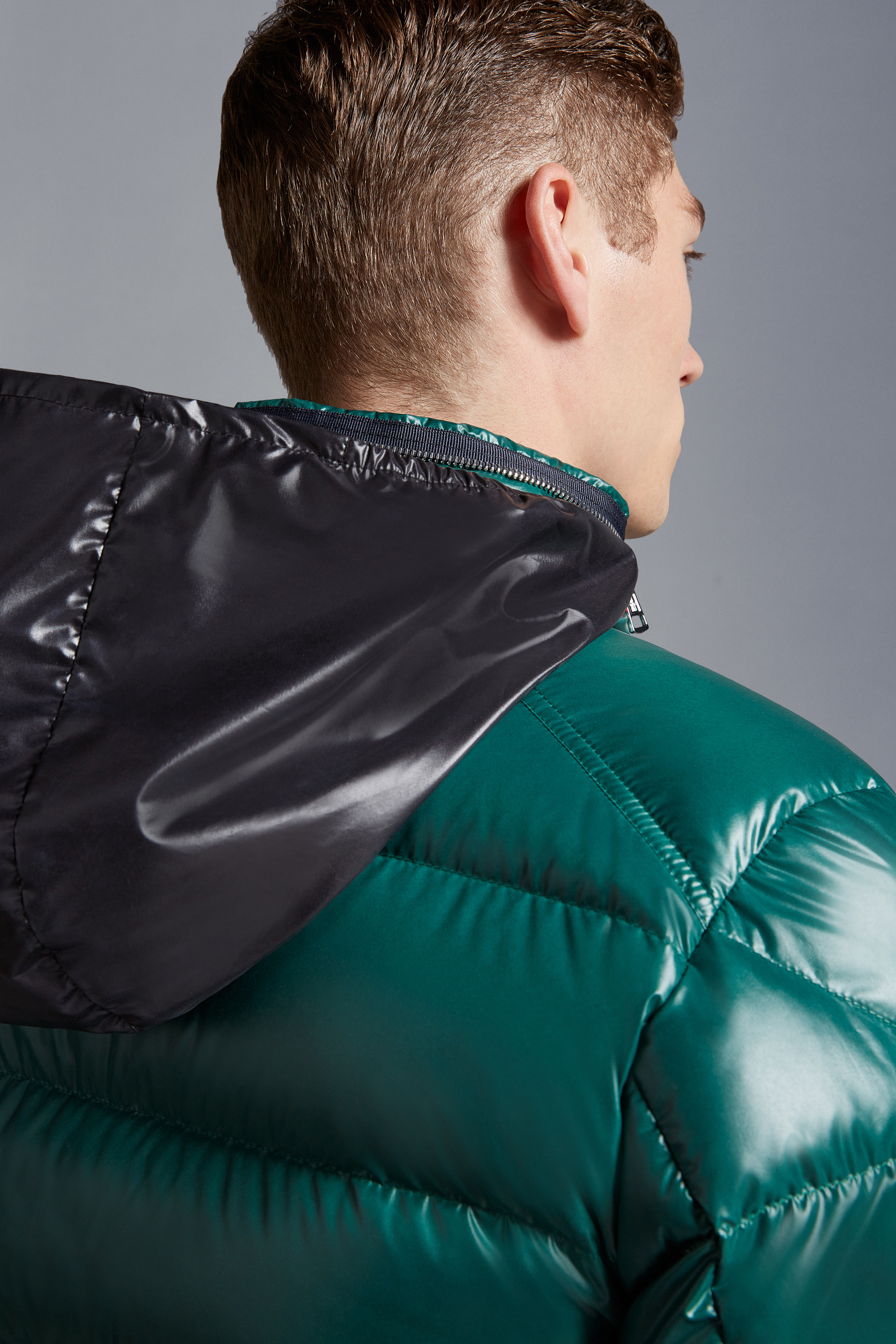 Moncler green outlet coat