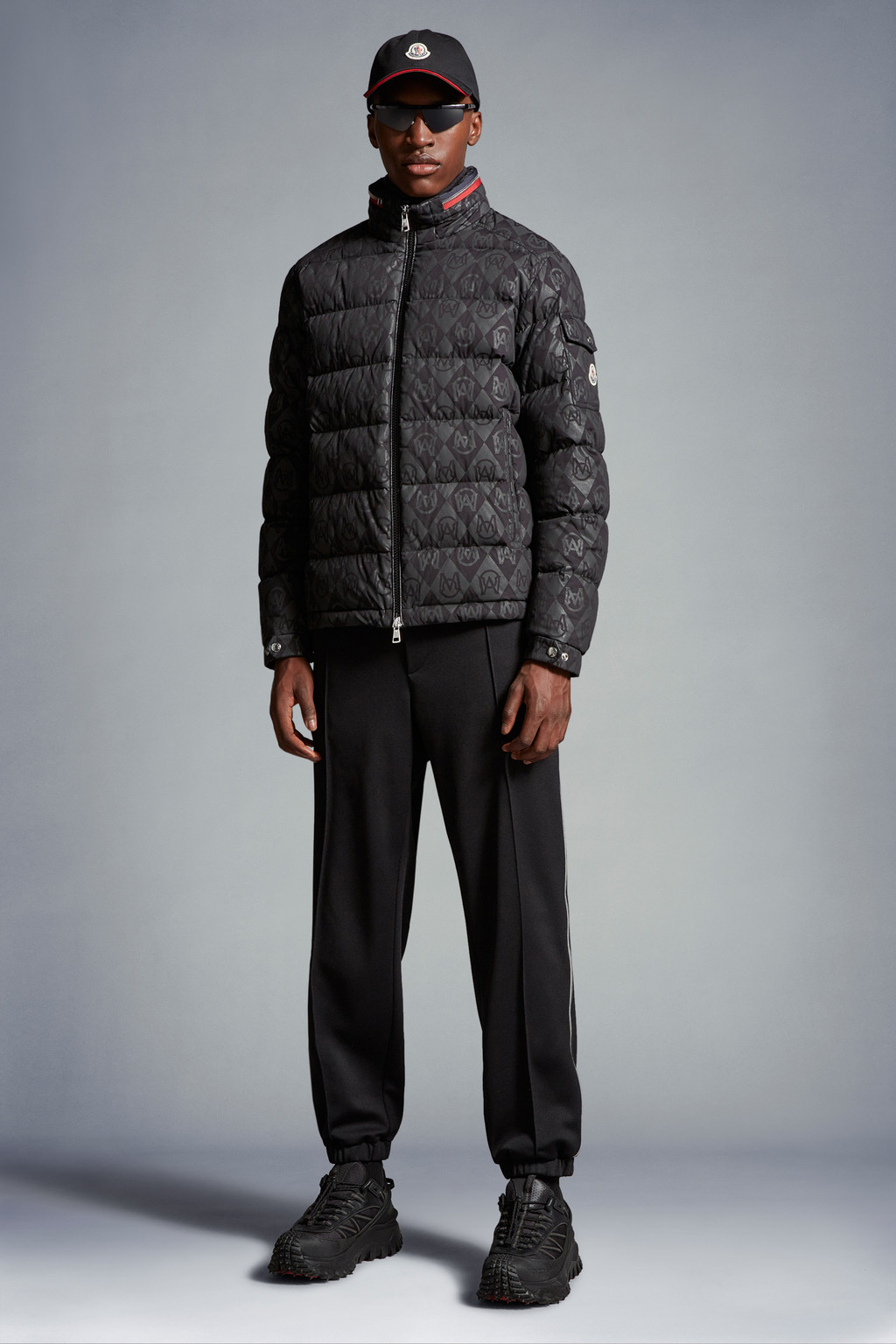 Black & Gray Bourne Short Down Jacket - Short Down Jackets for Men