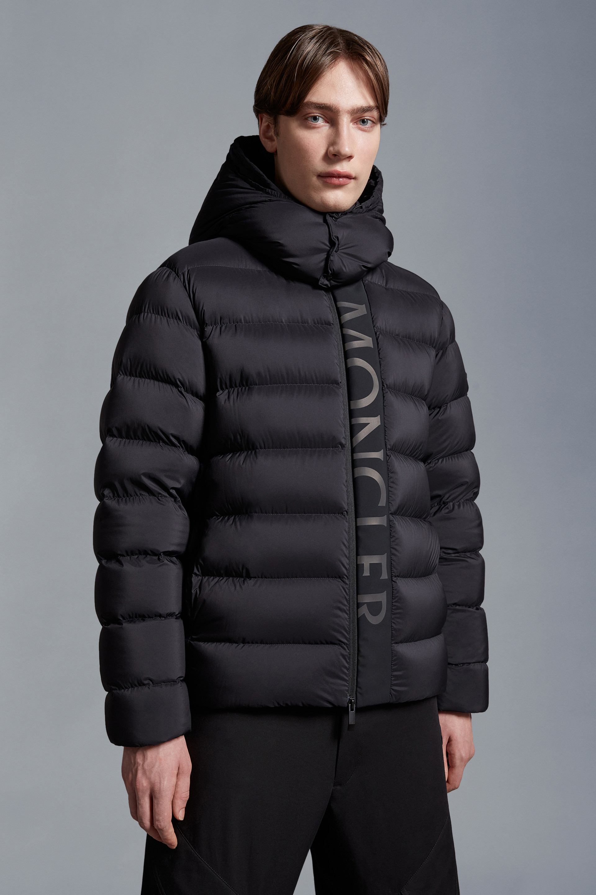 Black Ume Short Down Jacket Short Down Jackets for Men Moncler US