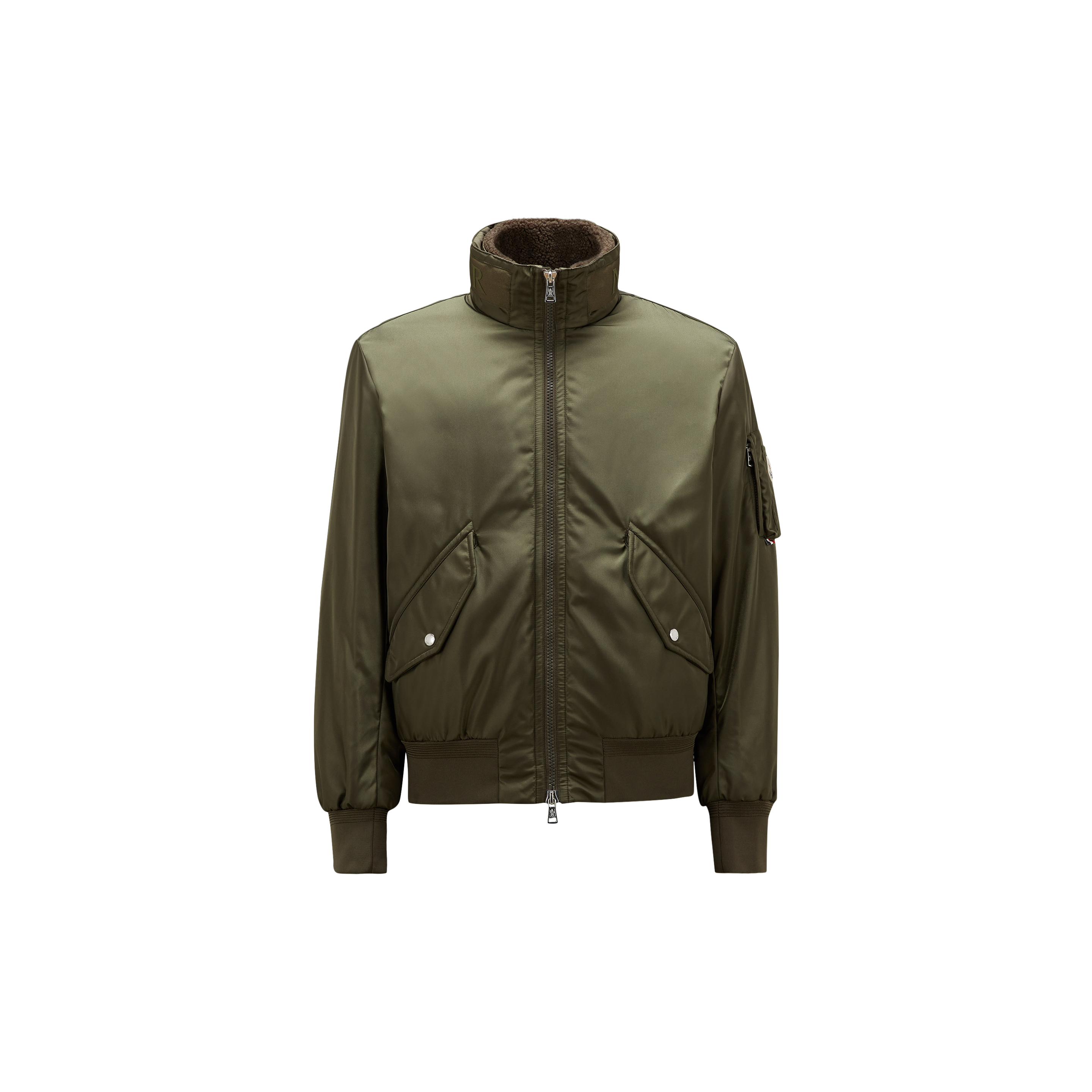 Moncler Collection Timur Bomber Jacket With Inner Gilet Green In Vert