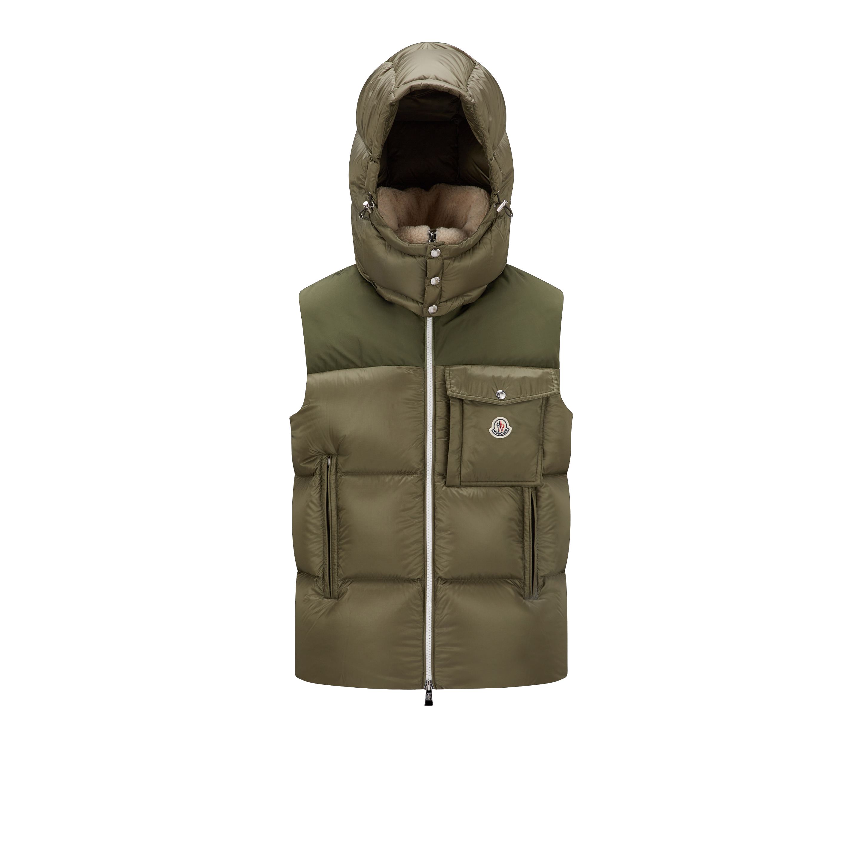 Moncler Collection Oust Down Gilet Green