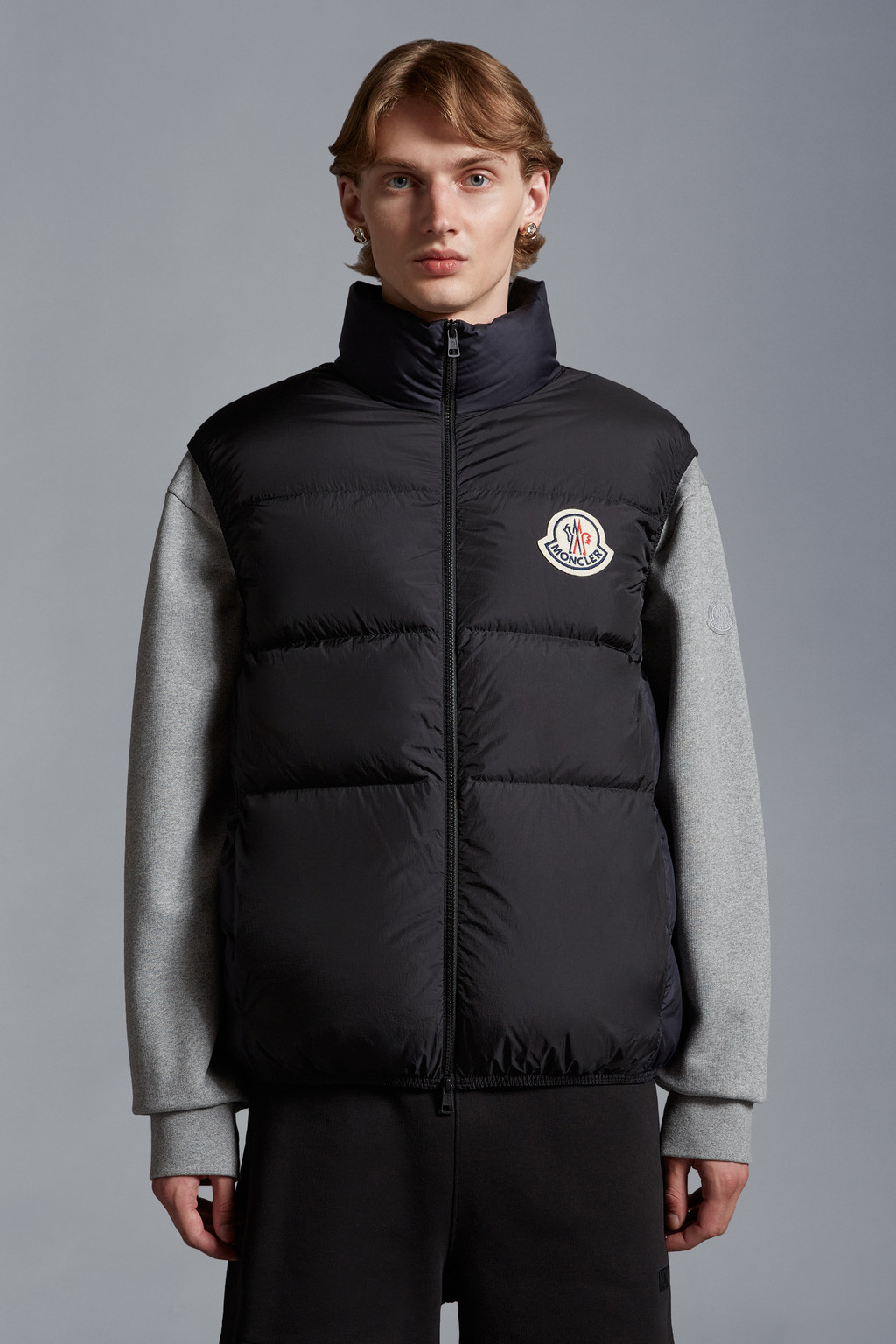 Black & Navy Blue Almaz Down Gilet - Vests for Men | Moncler SG