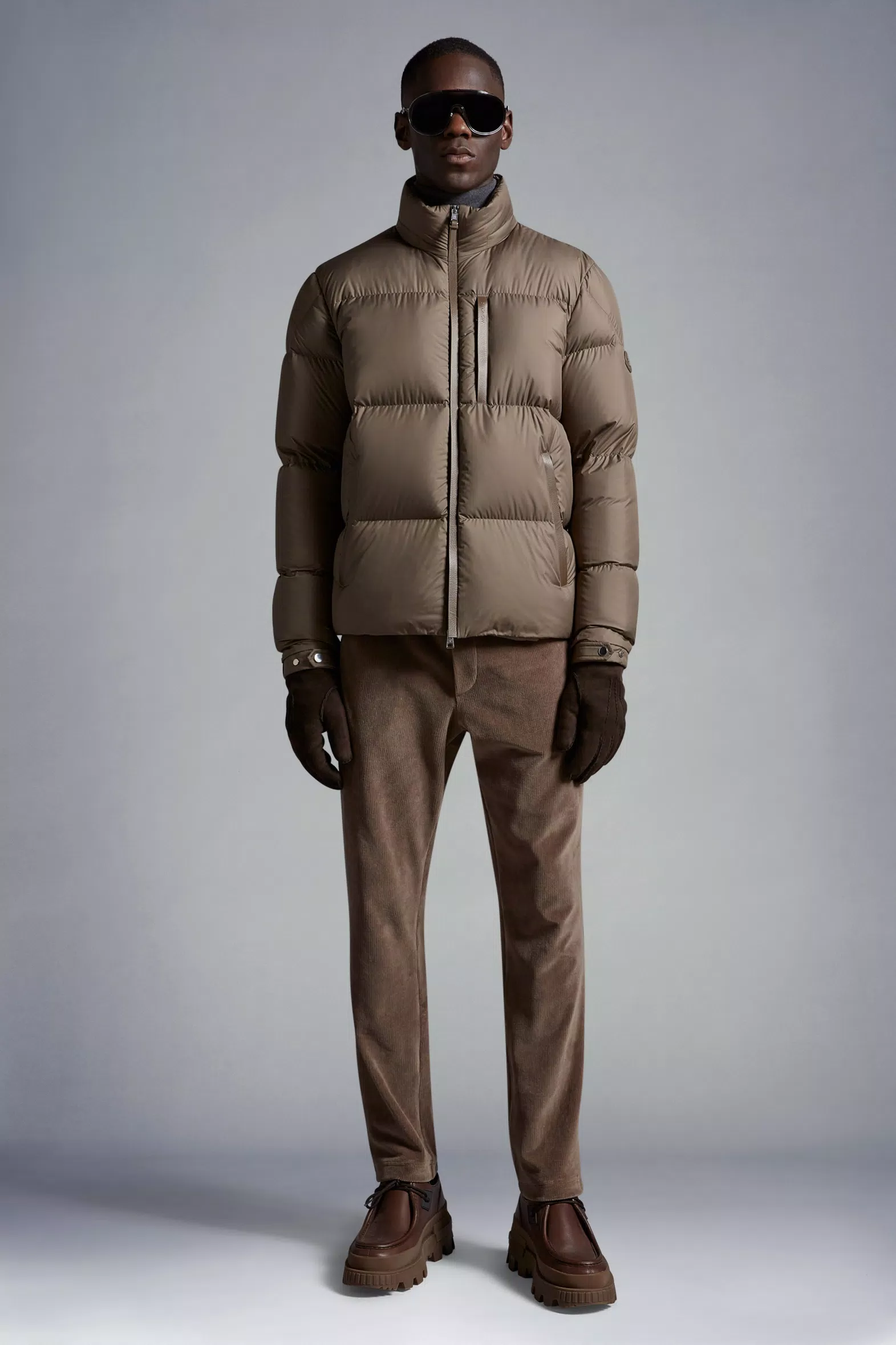 Brown Besbre Short Down Jacket - Short Down Jackets for Men | Moncler IE