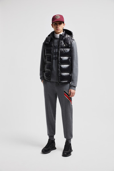 Gilet doudoune sans manches MONCLER Bormes bleu marine brillante