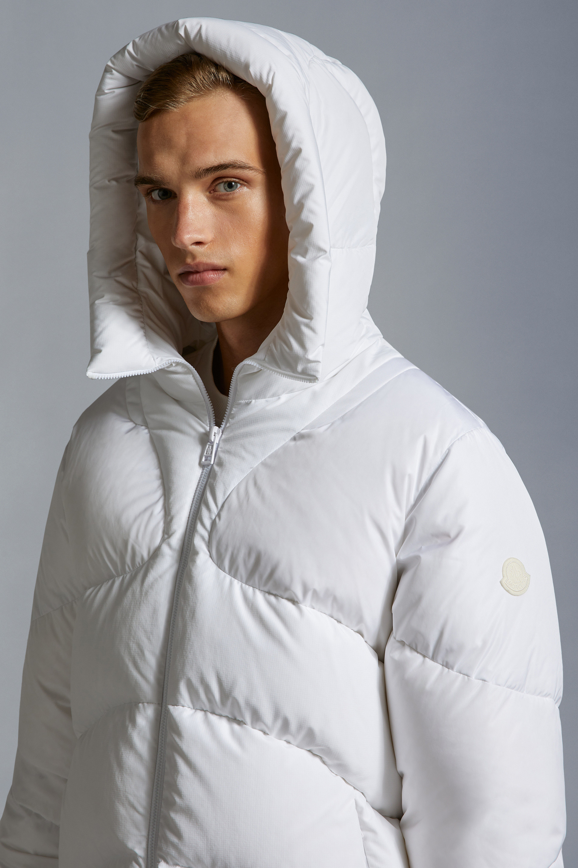 Optical White Adur Short Down Jacket - Short Down Jackets for Men 