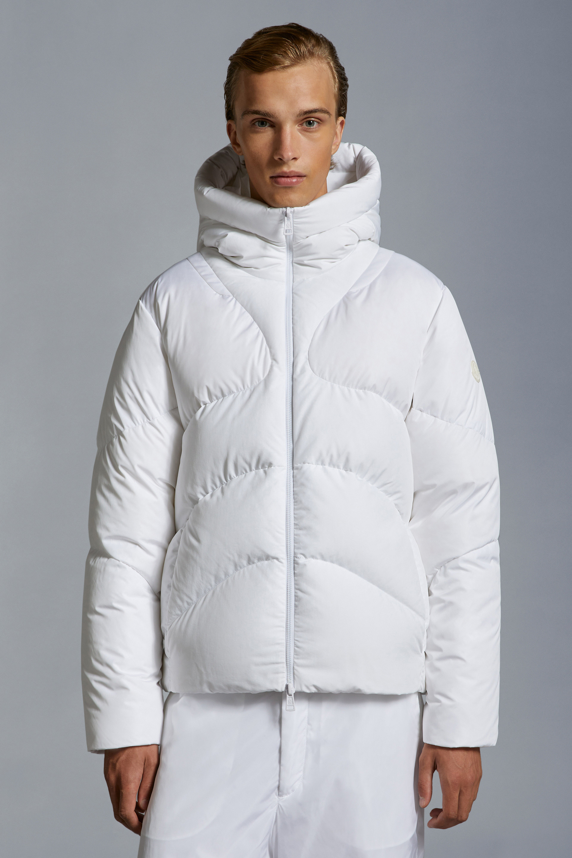 Optical White Adur Short Down Jacket - Short Down Jackets for Men 