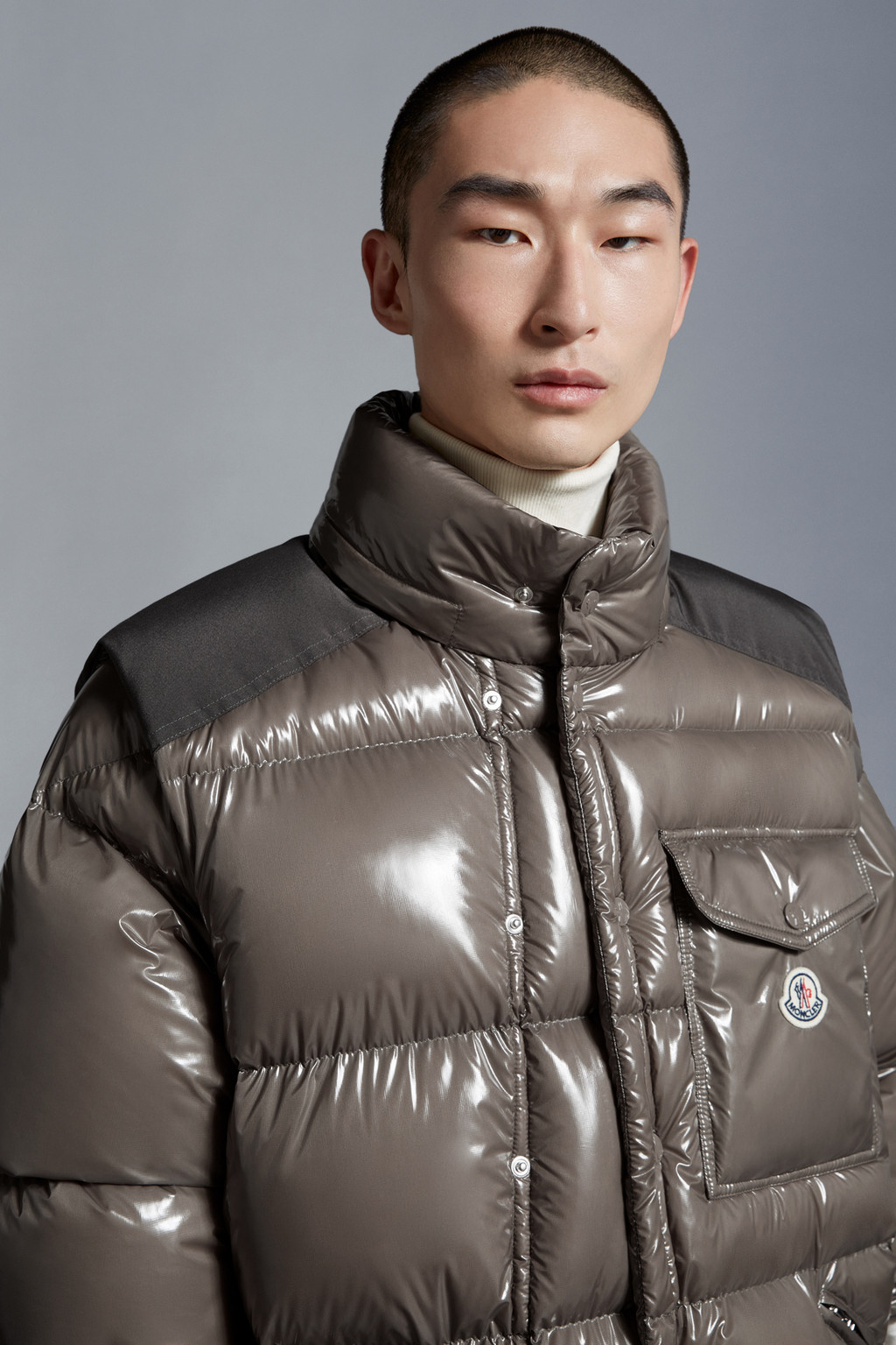 Grey Moncler Karakorum Short Down Jacket Men Short Down Jackets for