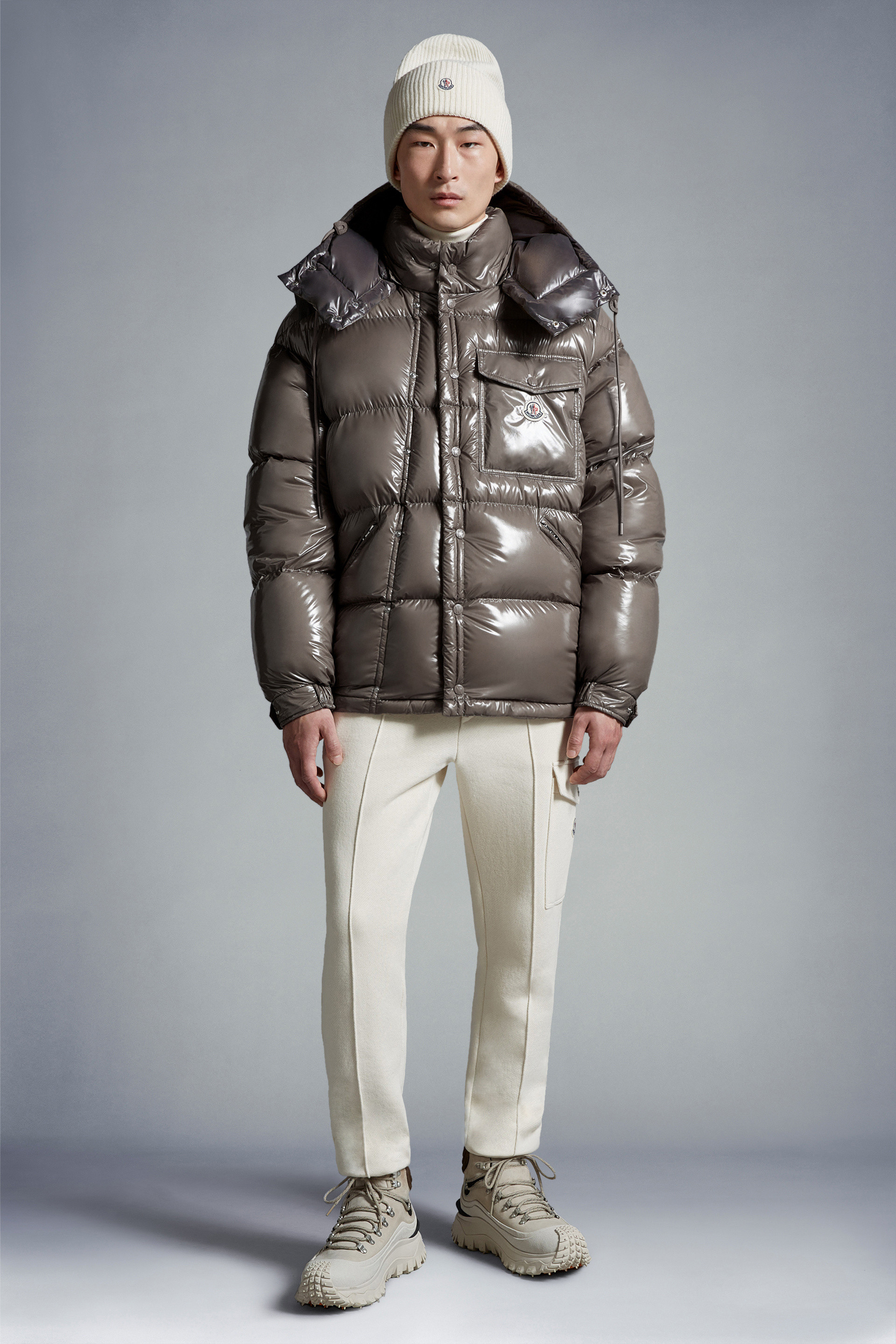 Grey moncler on sale jacket mens