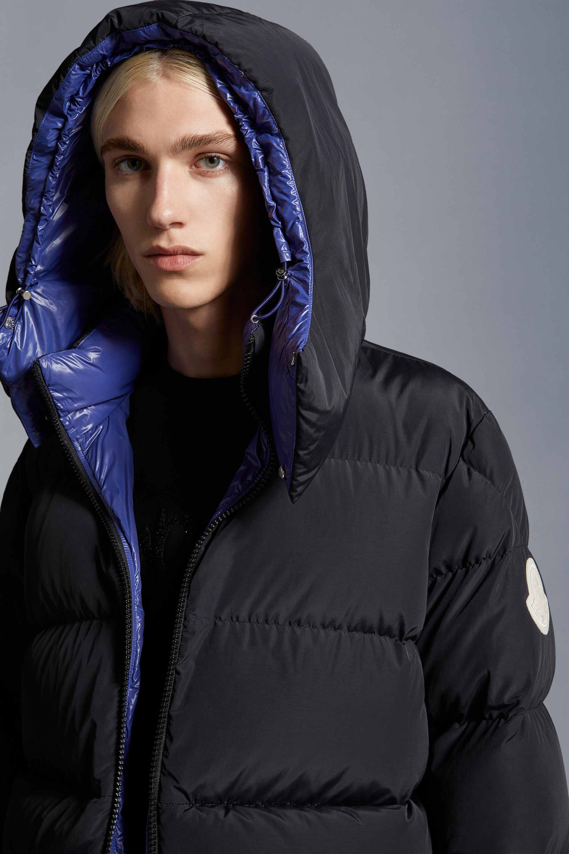 Black Achill Short Down Jacket - Short Down Jackets for Men 