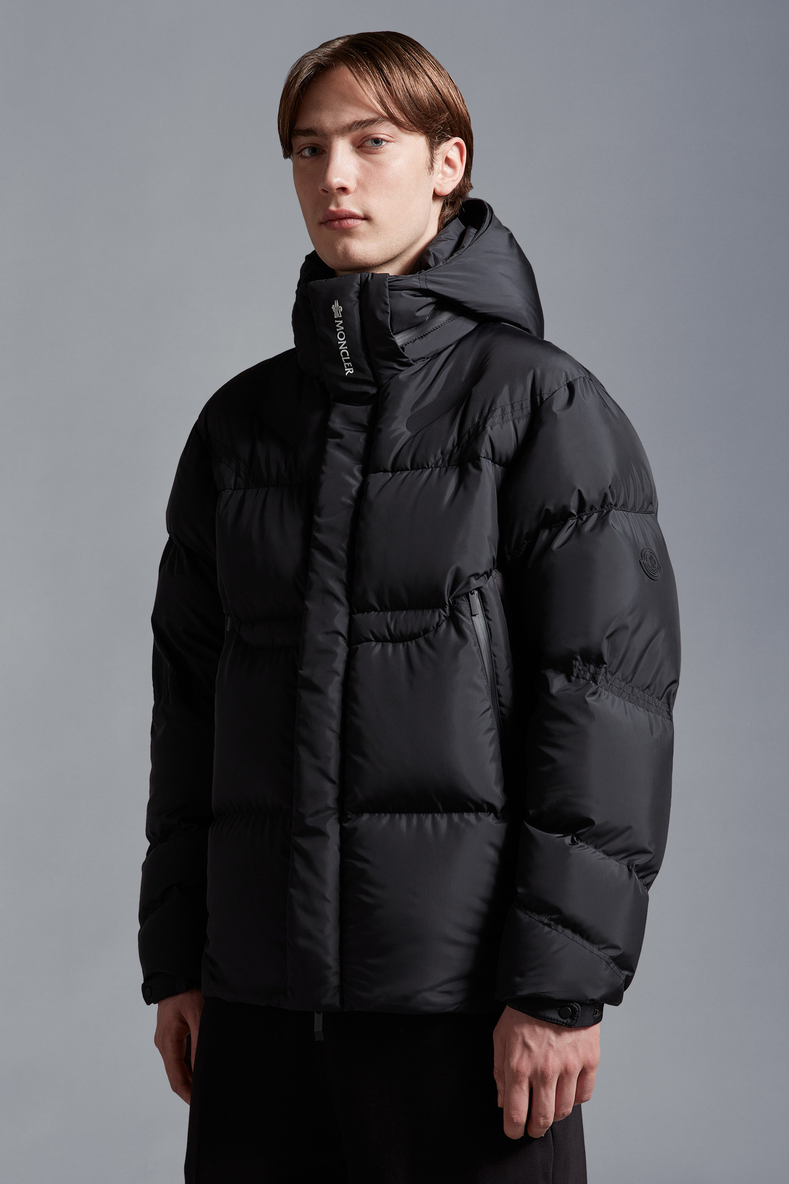 Black Jarama Short Down Jacket Short Down Jackets for Men Moncler CA