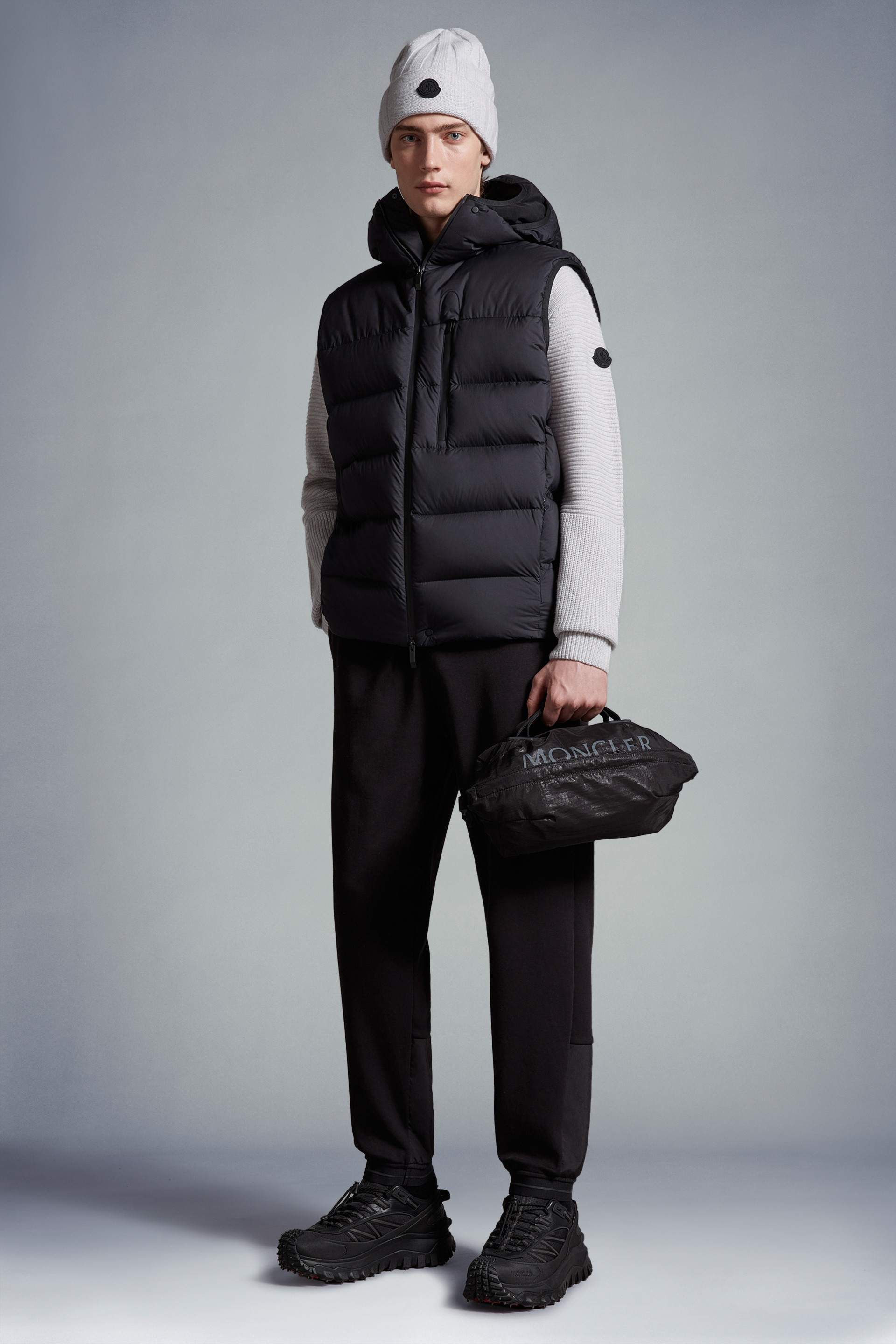 Black Tamega Down Vest - Vests for Men | Moncler US