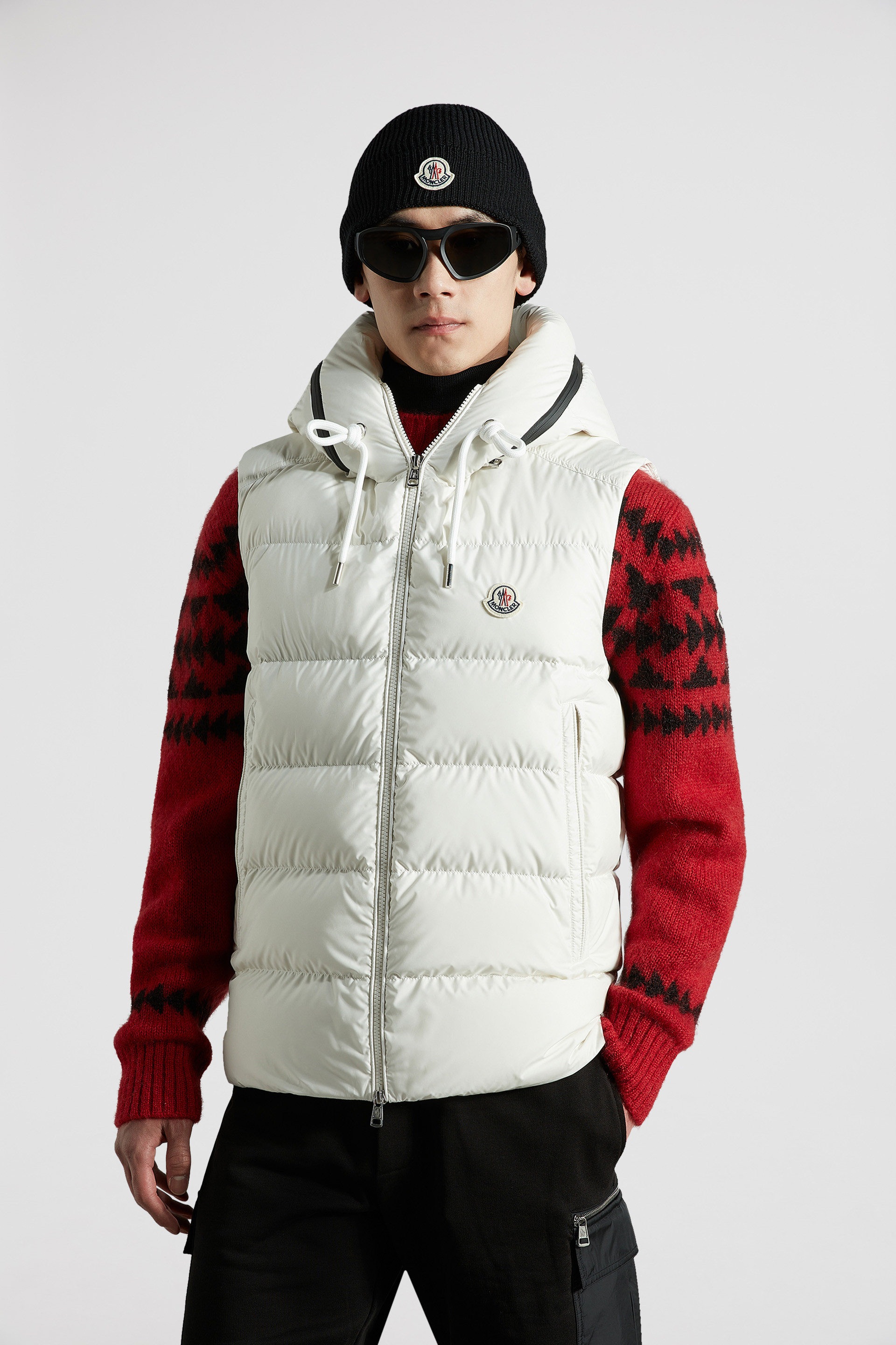 White moncler hot sale jacket mens