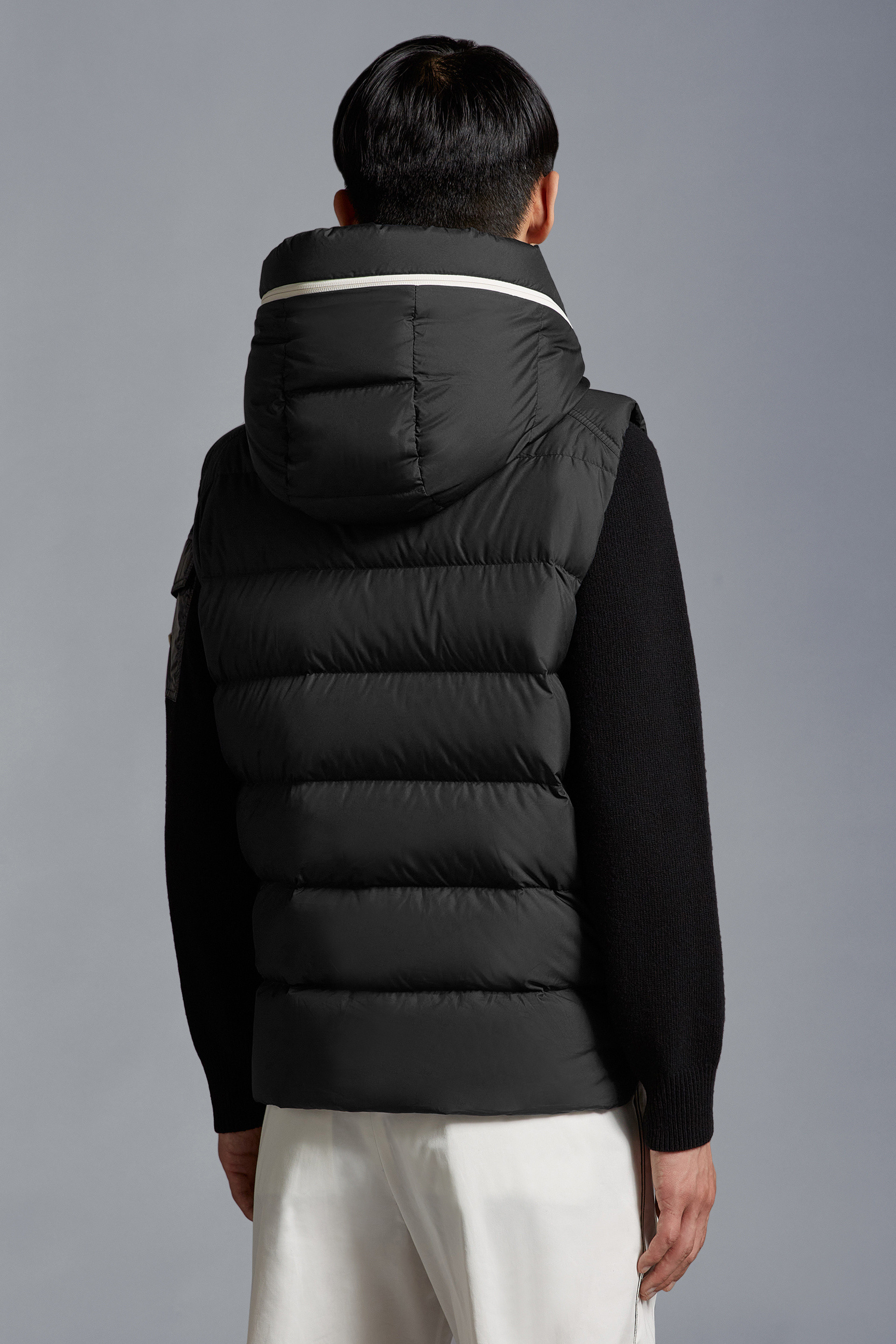 Black Cardamine Down Vest - Vests for Men | Moncler US