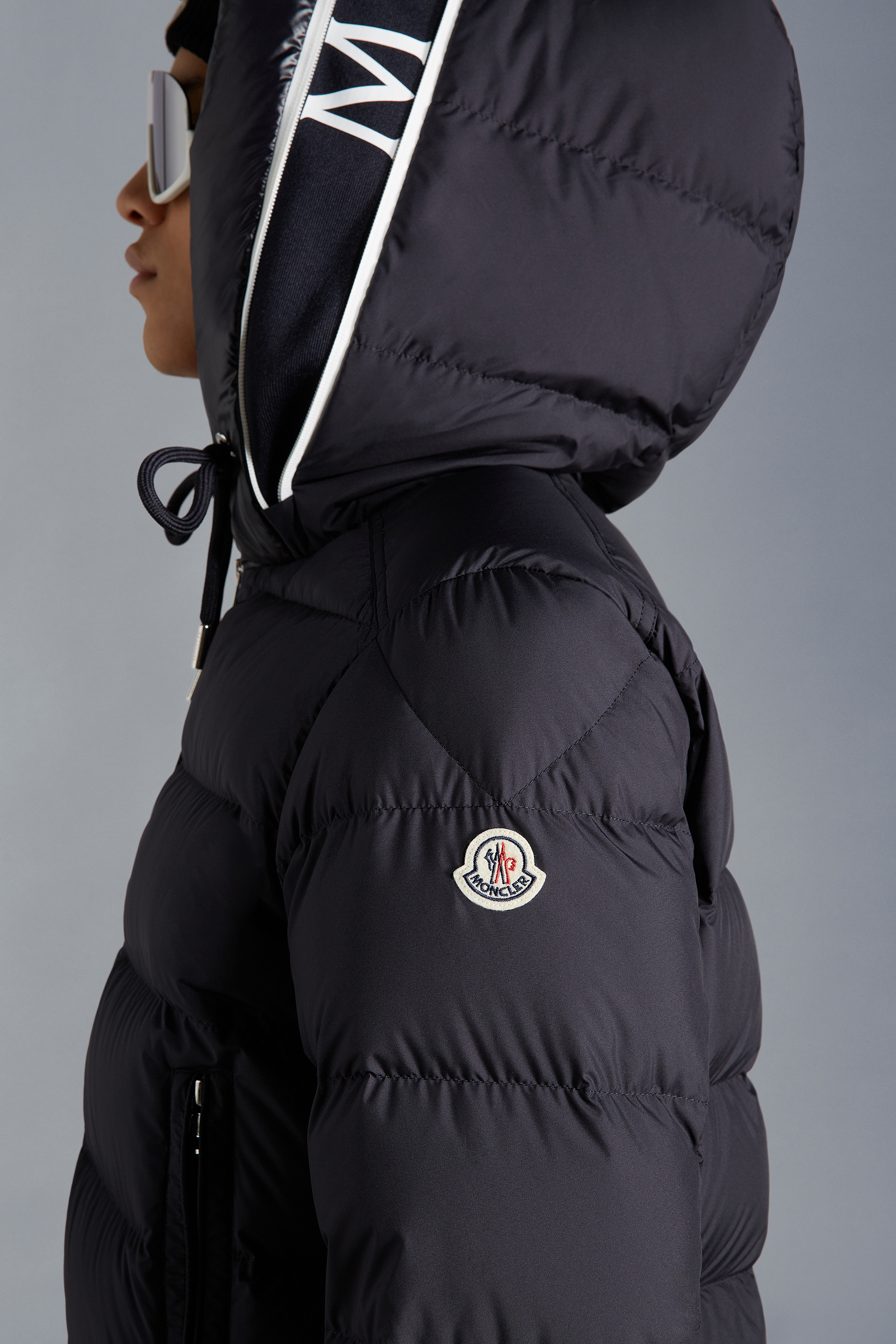 メンズ定価12.9万 MONCLER モンクレール ニット ダウン 紺 ネイビー M 