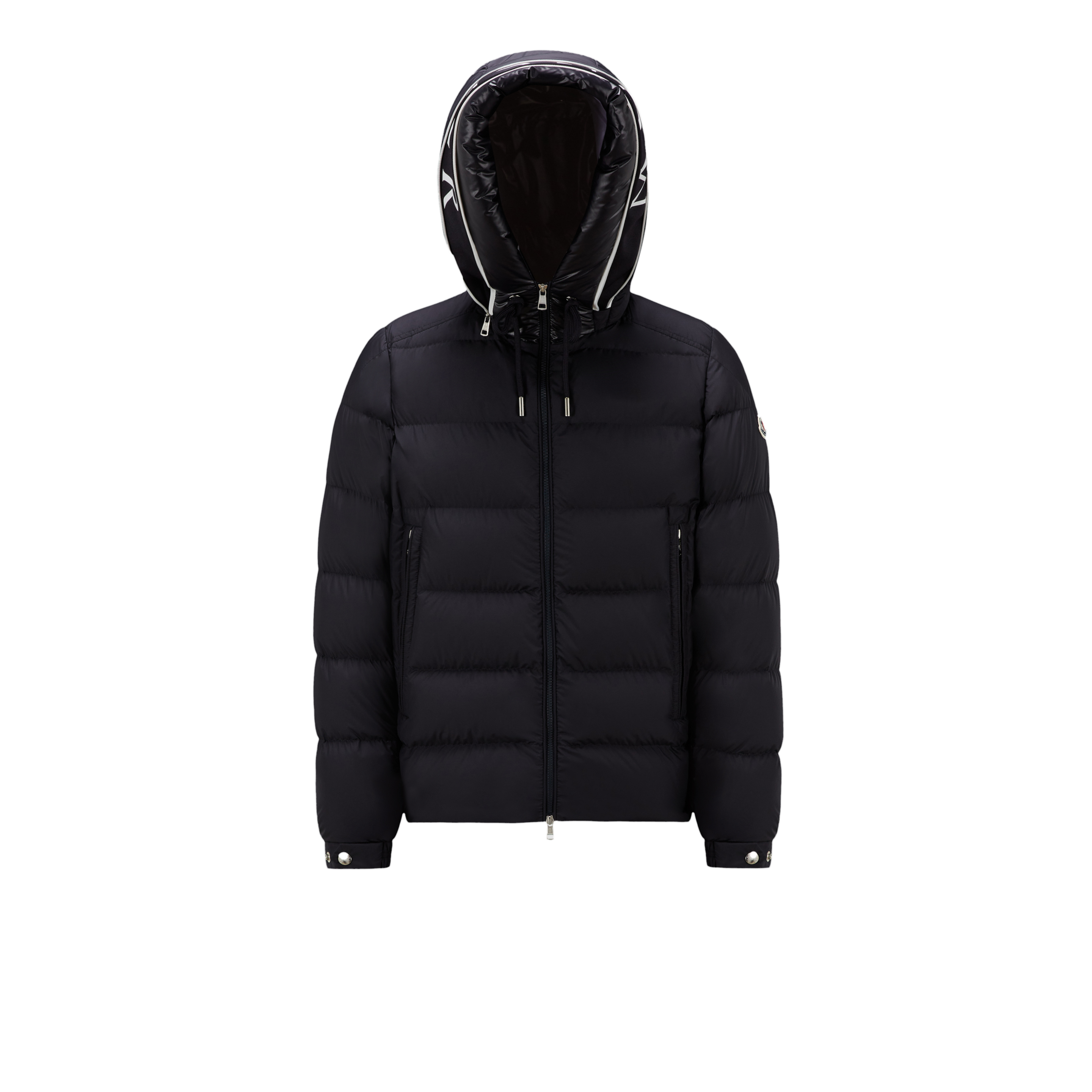 Moncler Collection Cardere Short Down Jacket Blue In Bleu
