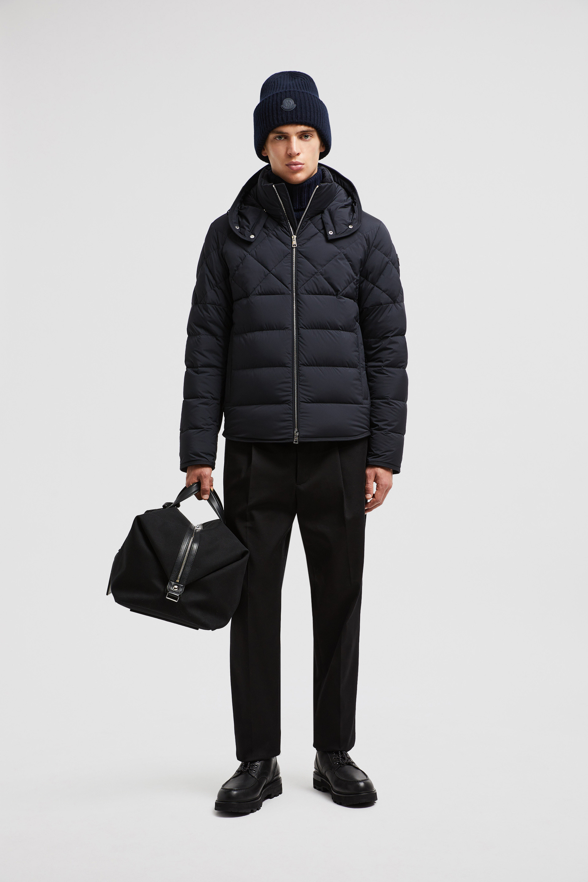 Navy Blue Cecaud Short Down Jacket - Short Down Jackets for Men 