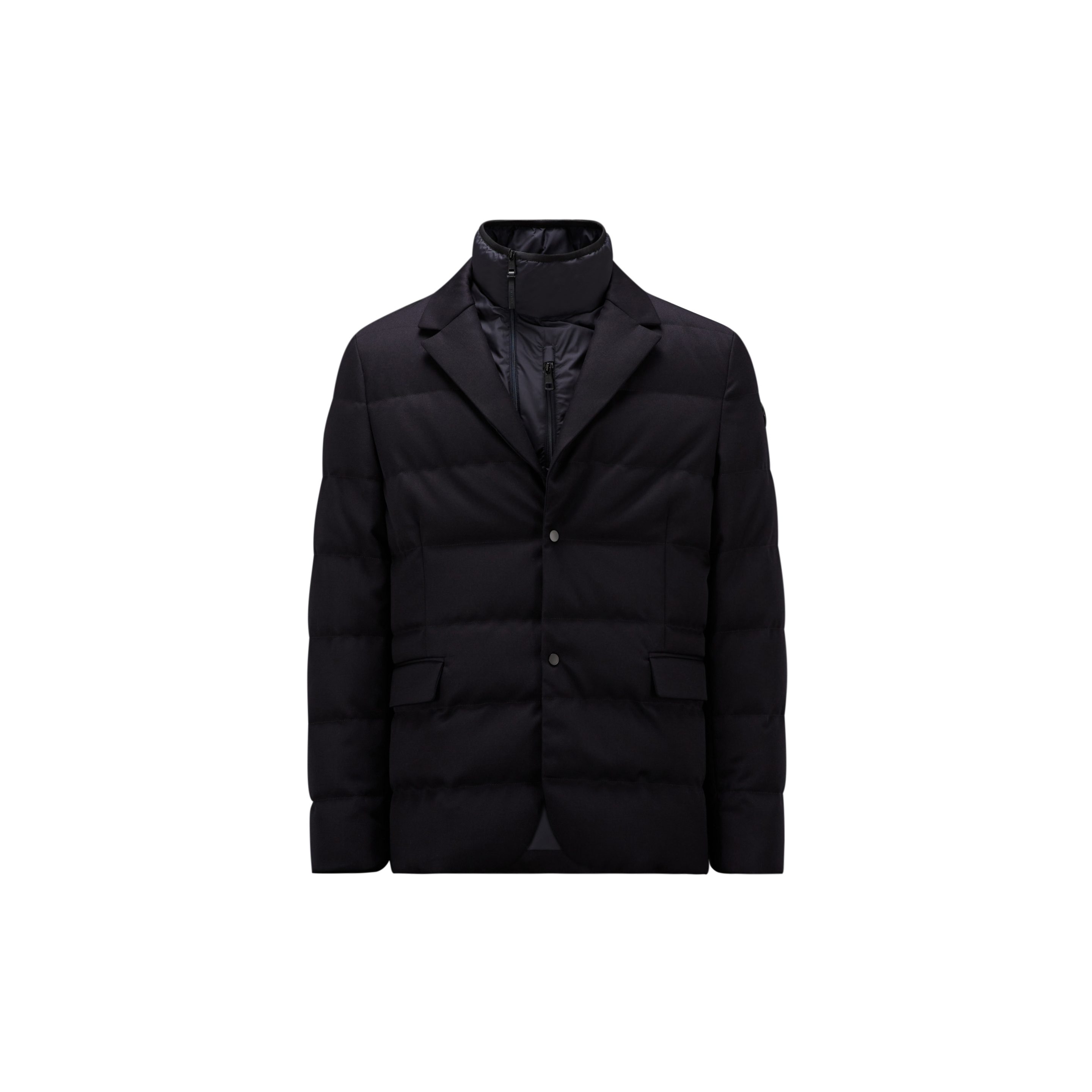 Moncler Collection Blazer En Duvet Baptieu In Blue