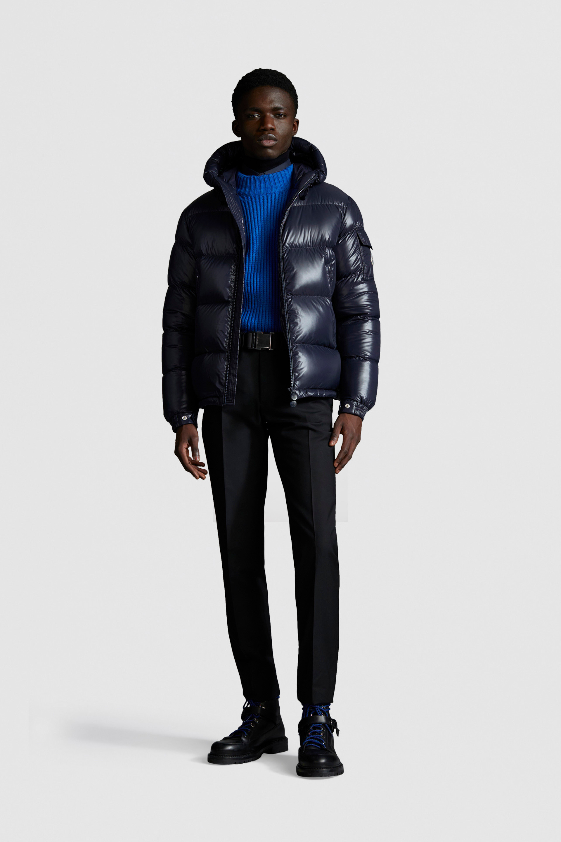 Moncler navy on sale blue jacket