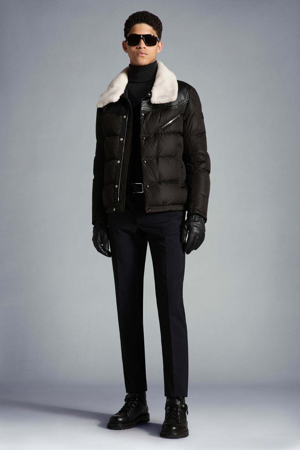 Black moncler jacket outlet men