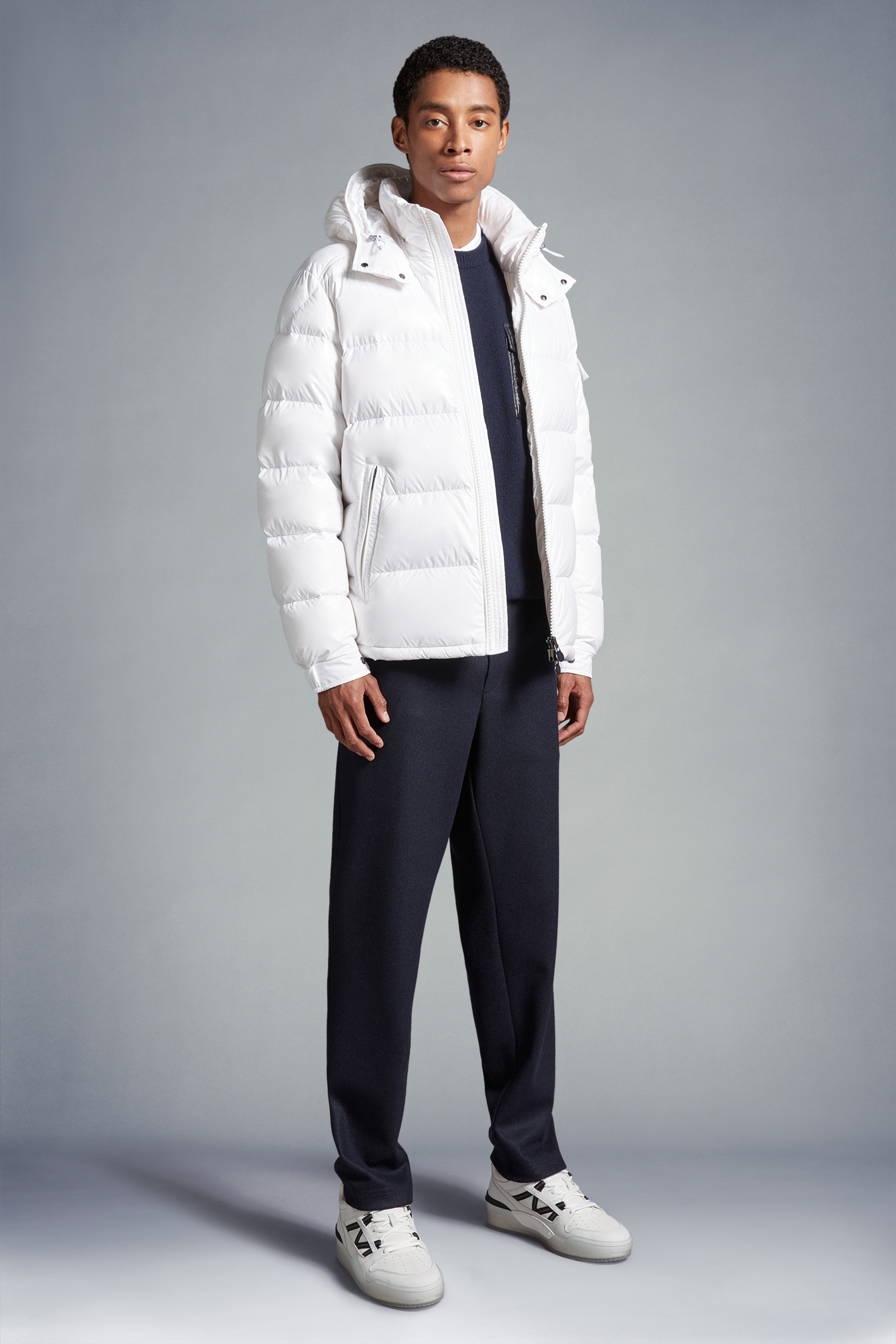 Moncler on sale jacket white