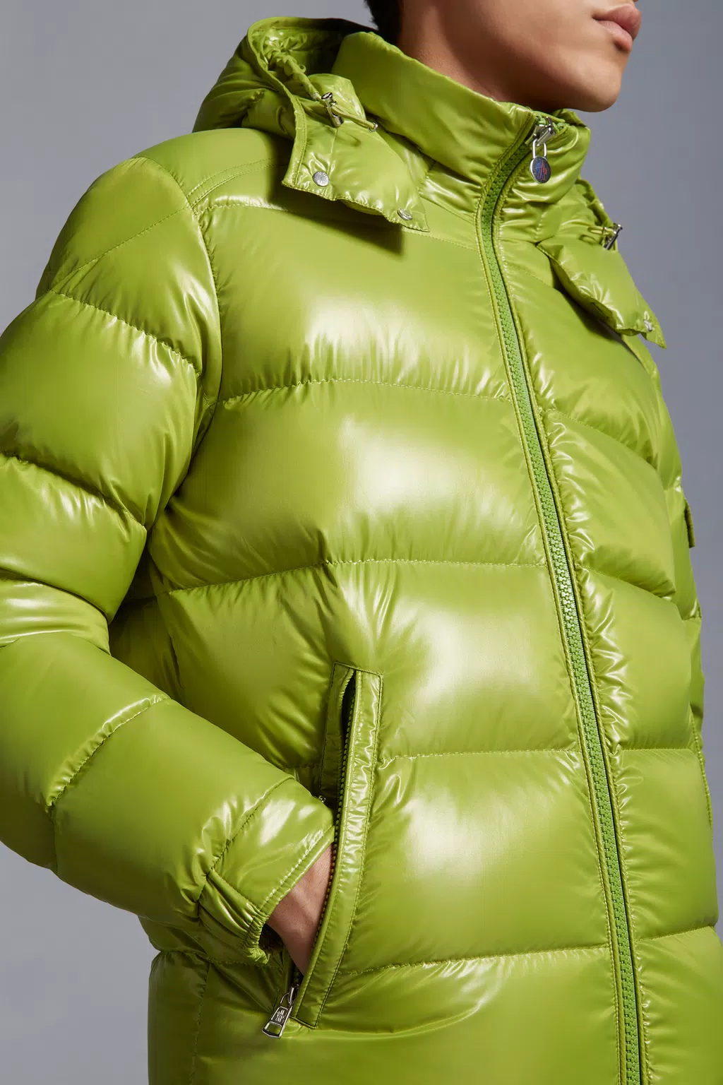 Leaf Green Moncler Maya Short Down Jacket - Short Down Jackets for Men ...