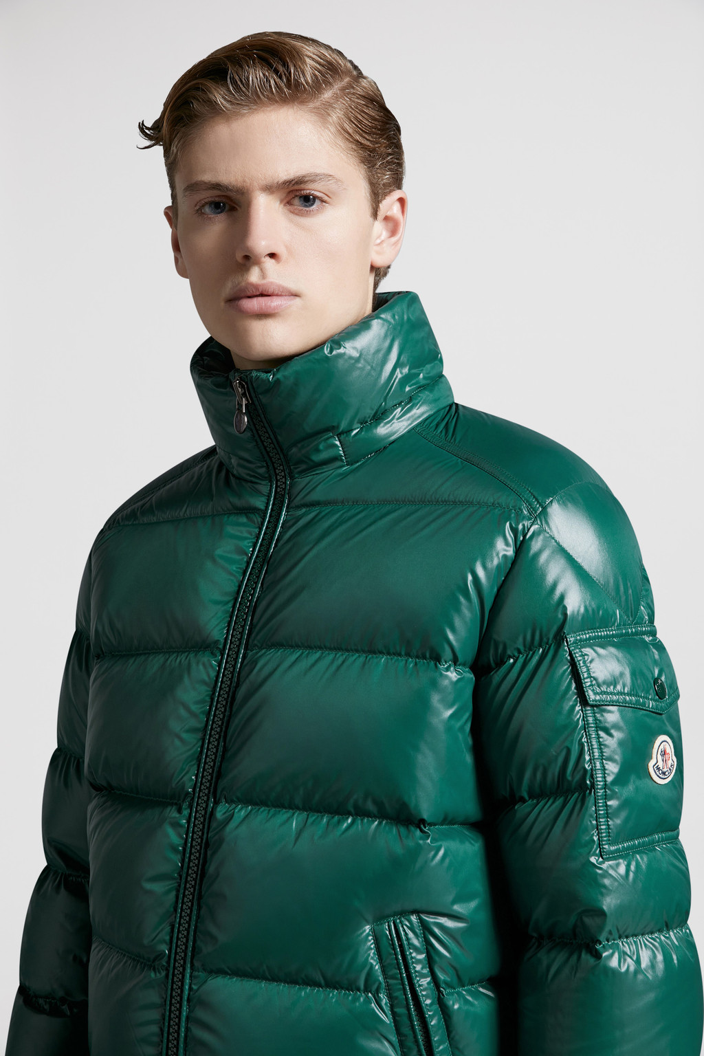 insulated jackets emerald green padded jacket