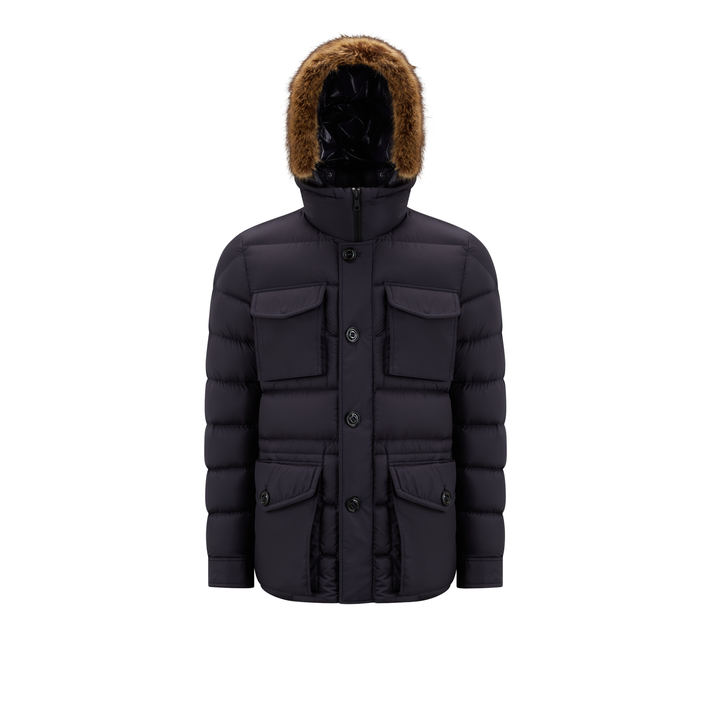 Moncler Collection Chevreuse Short Down Jacket Blue