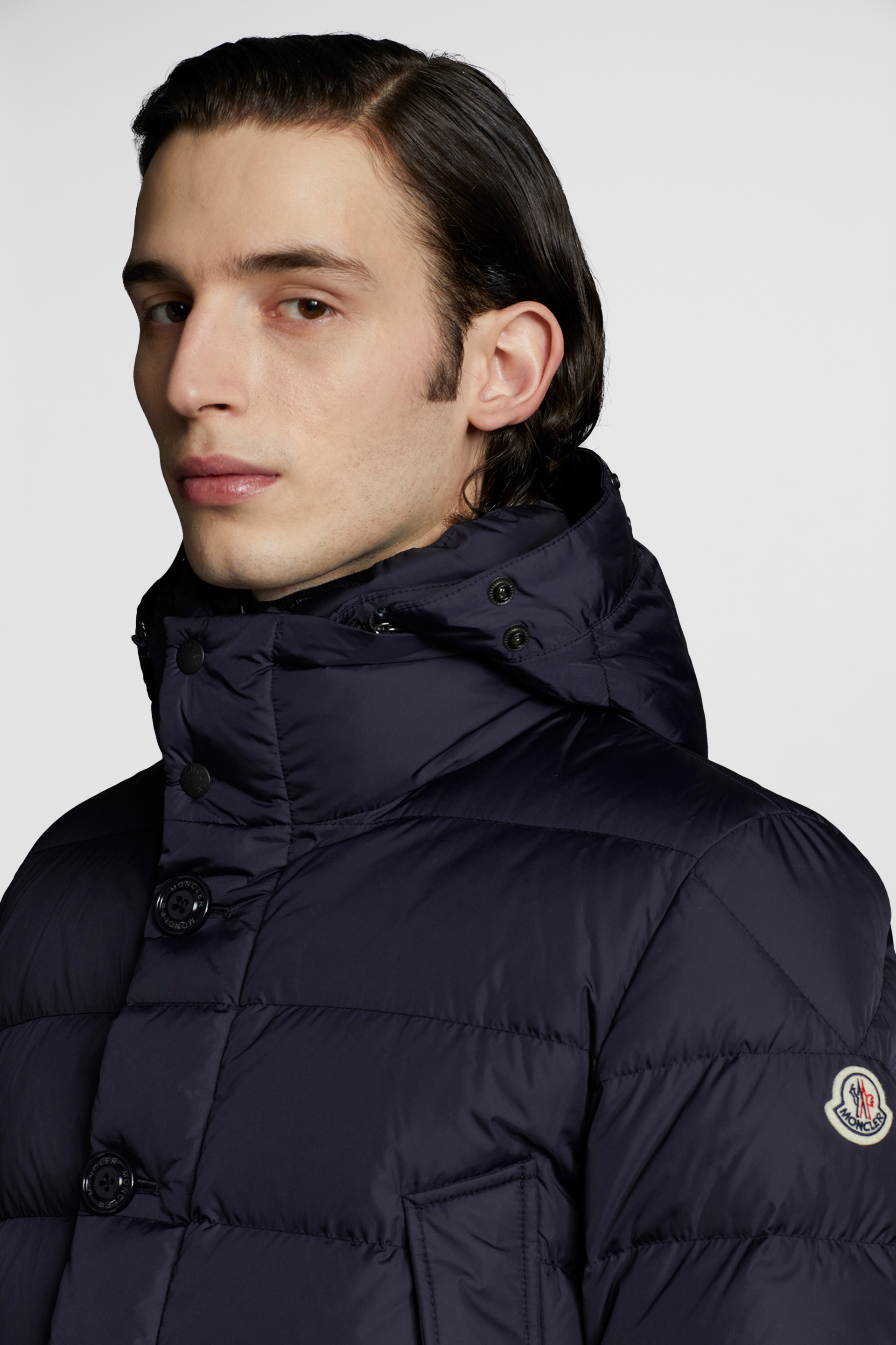 Veste longue online moncler