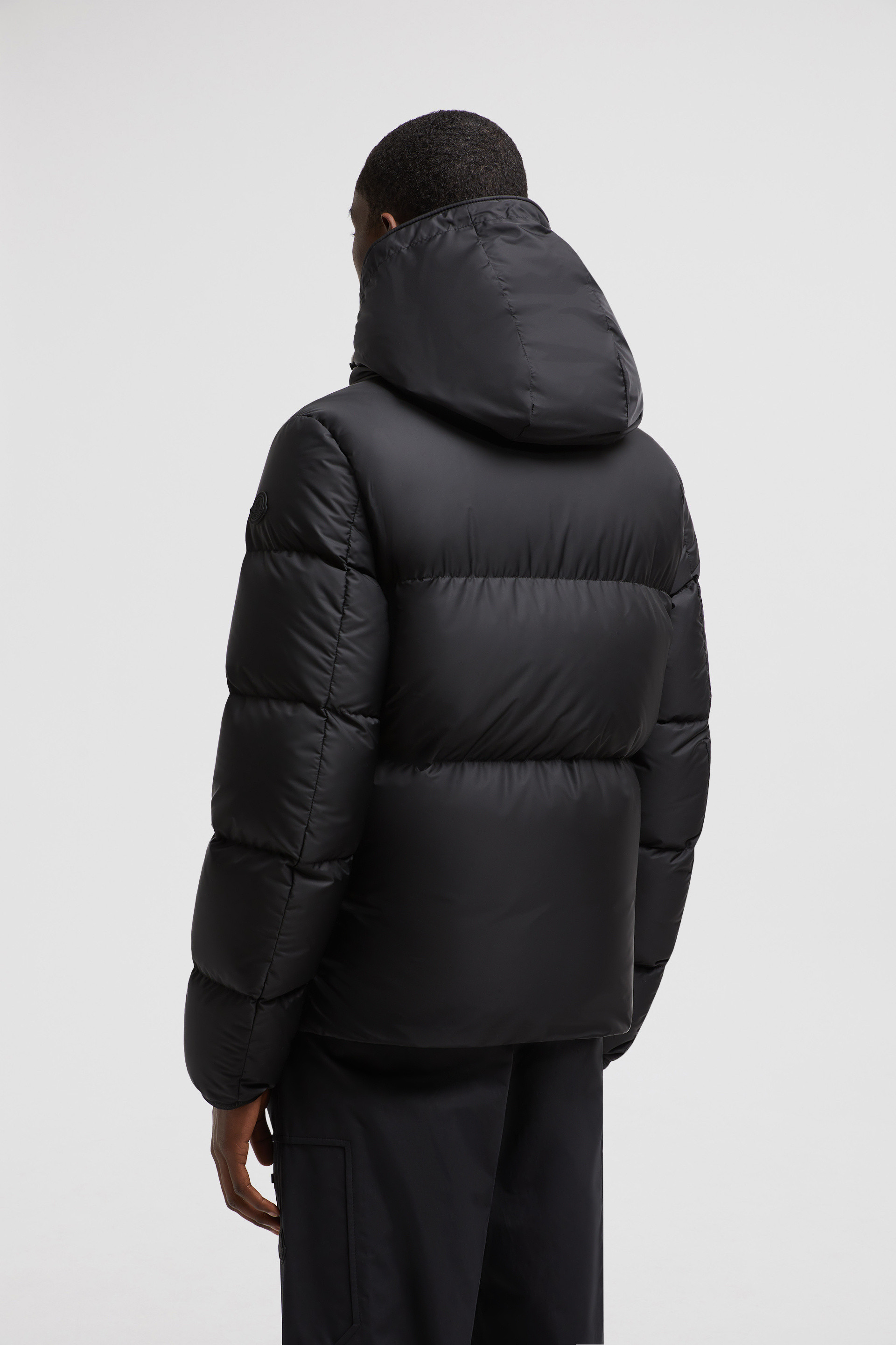 All black hot sale moncler coat