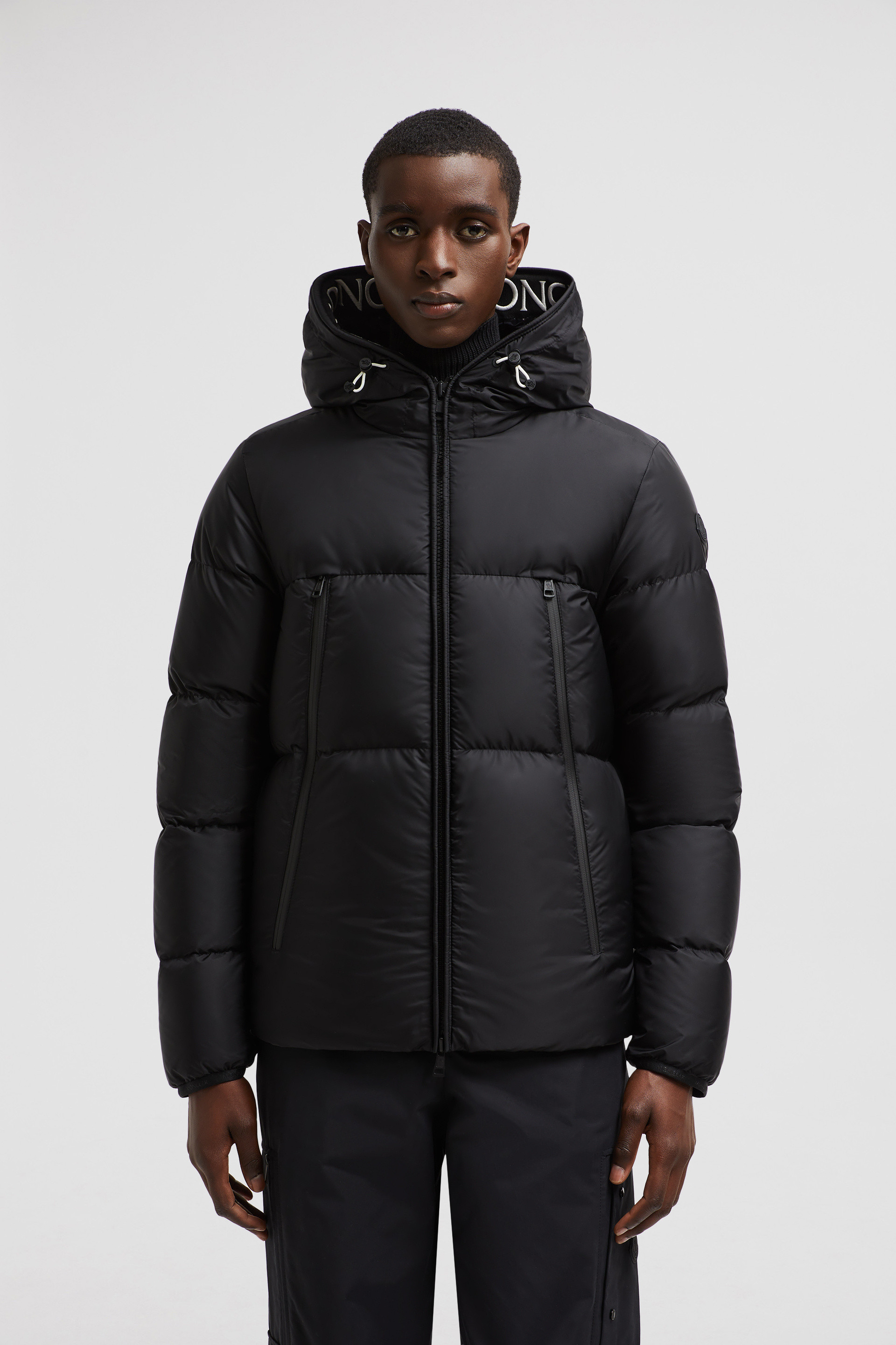 Black Montcla Short Down Jacket - Short Down Jackets for Men