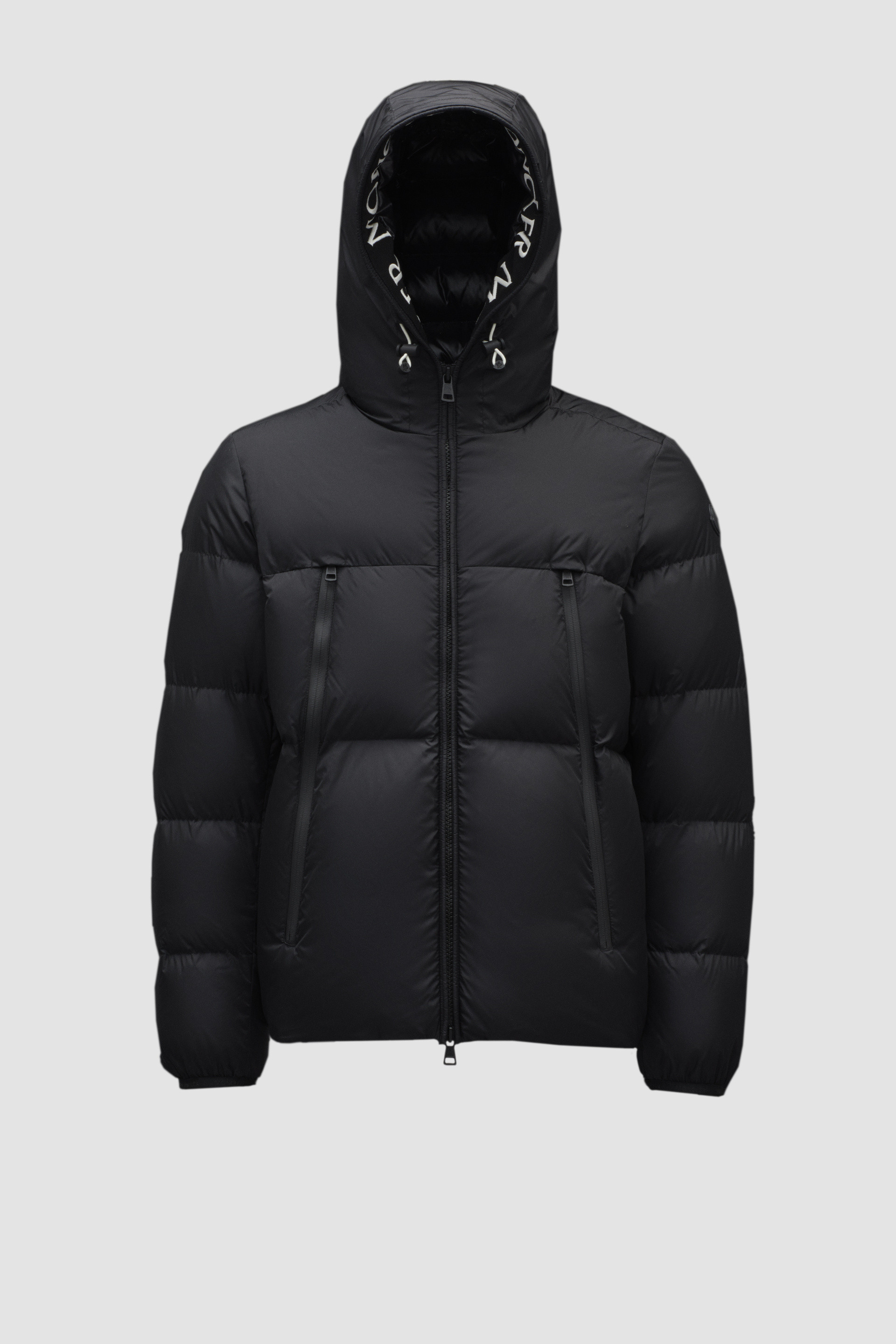 Moncler black down montcla clearance jacket