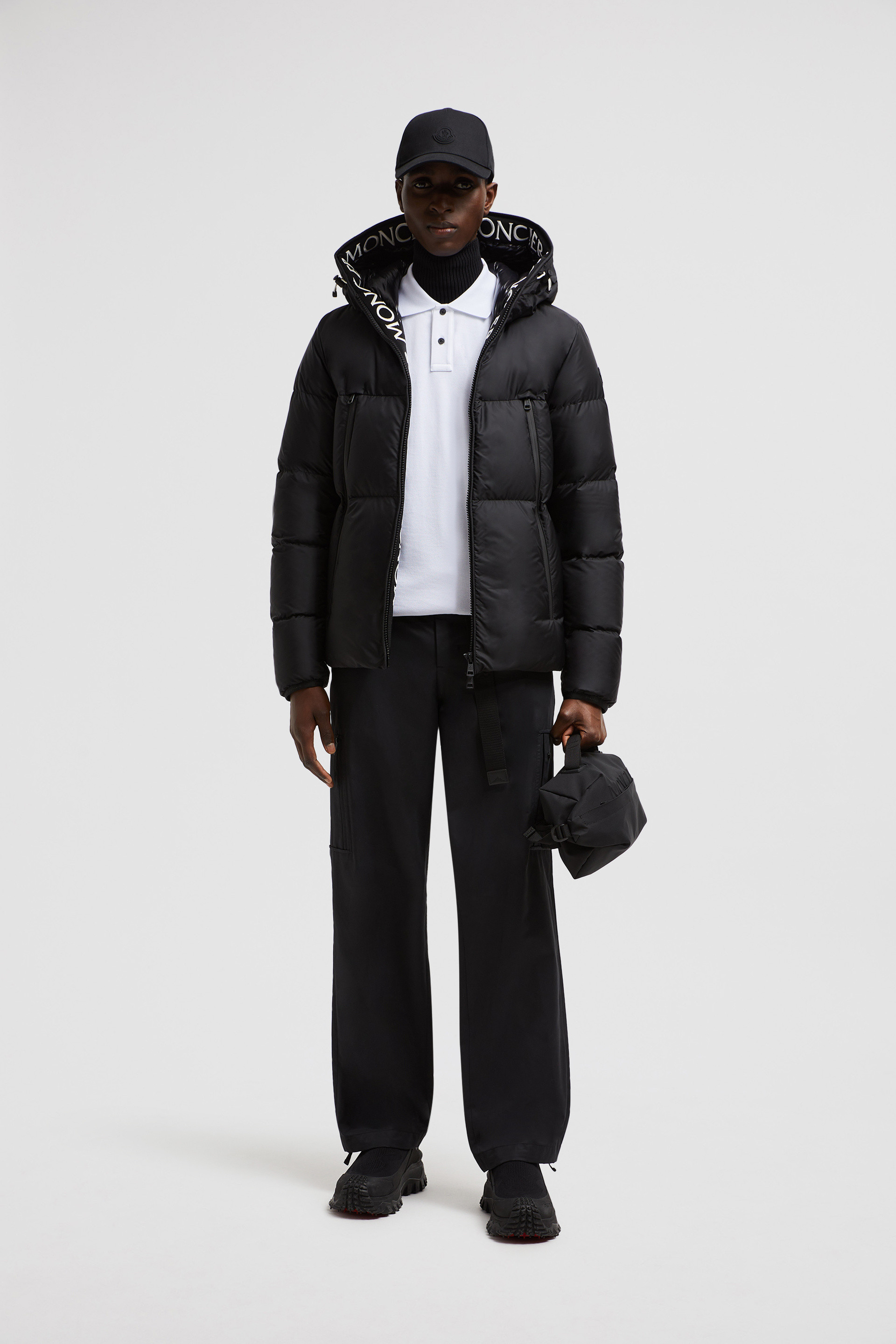 Black moncler 2025 coat men