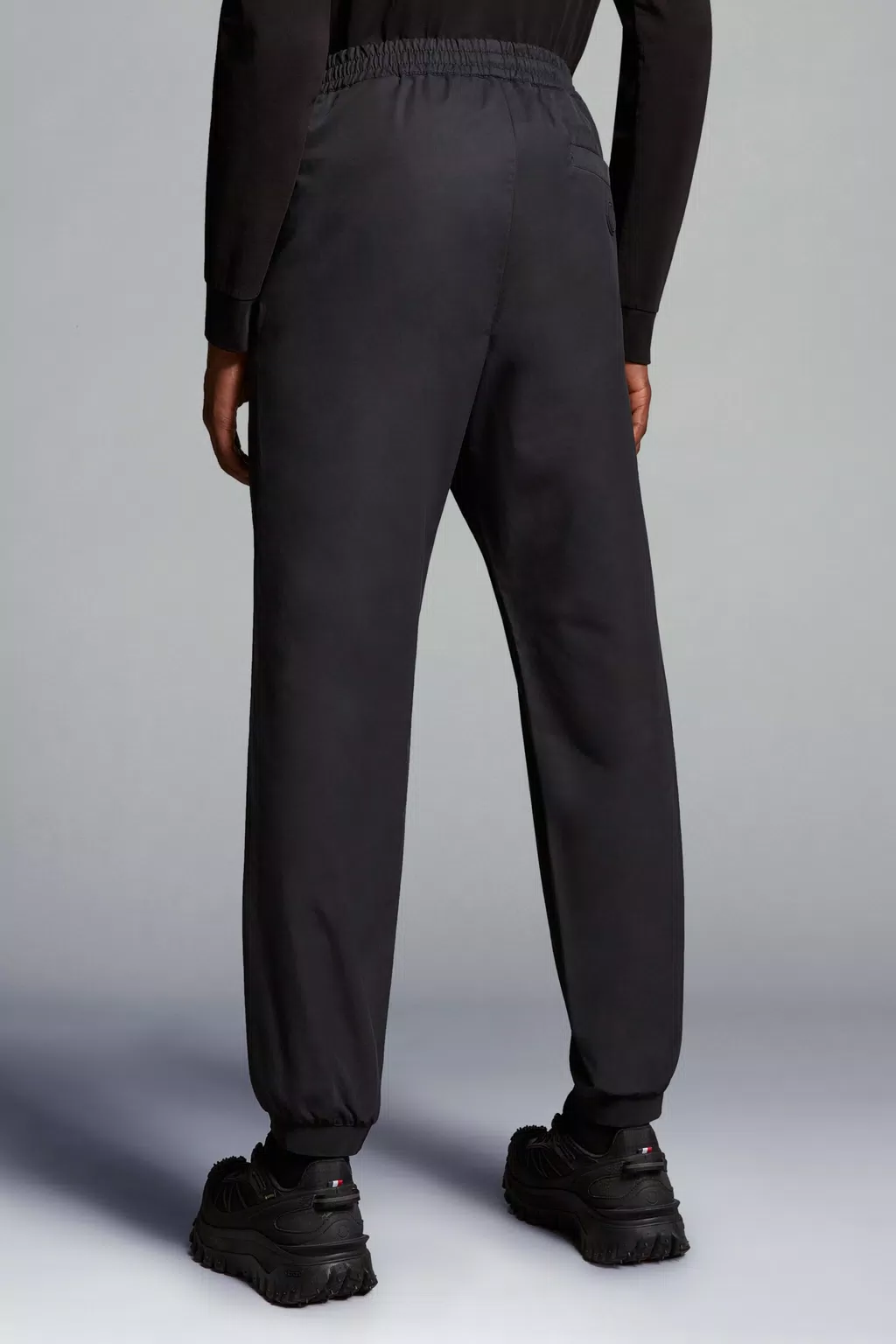 Black Cotton & Nylon Jogging Pants - Pants & Shorts for Men | Moncler US