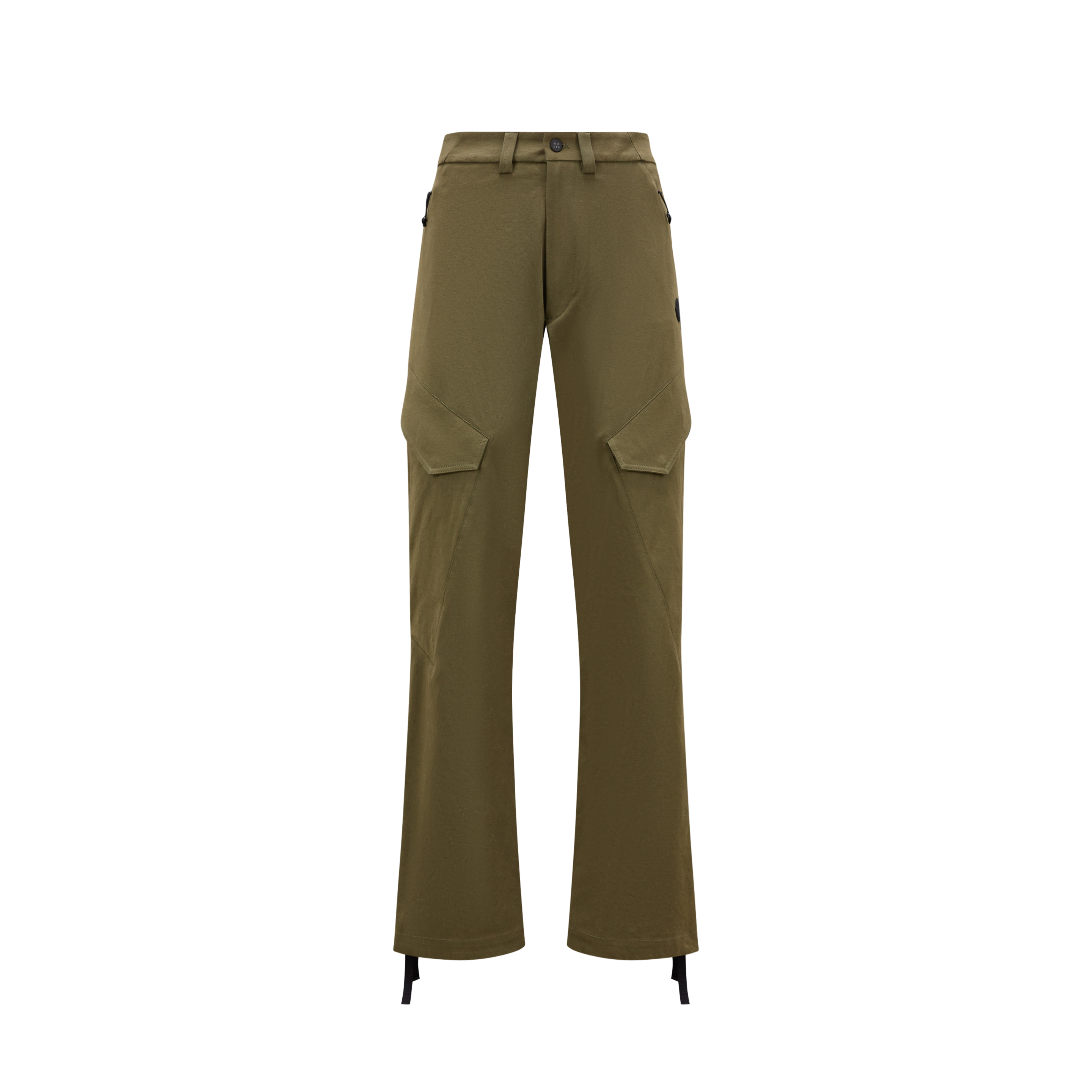 Moncler Collection Pantalon Cargo En Gabardine In Green
