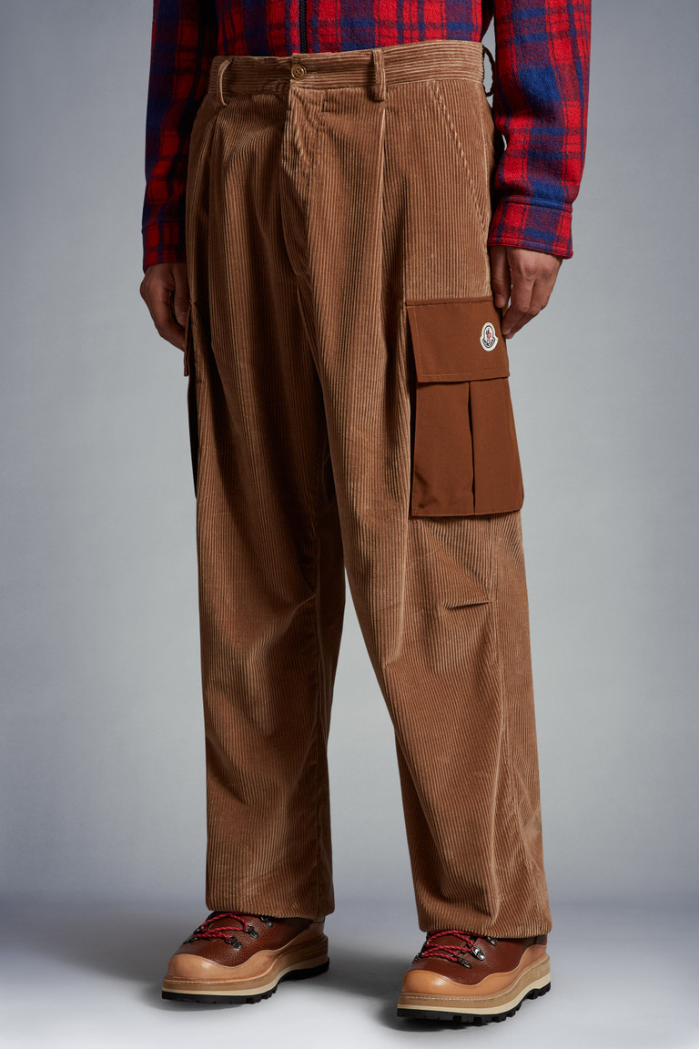 Brown Corduroy Cargo Pants Pants & Shorts for Men Moncler CA