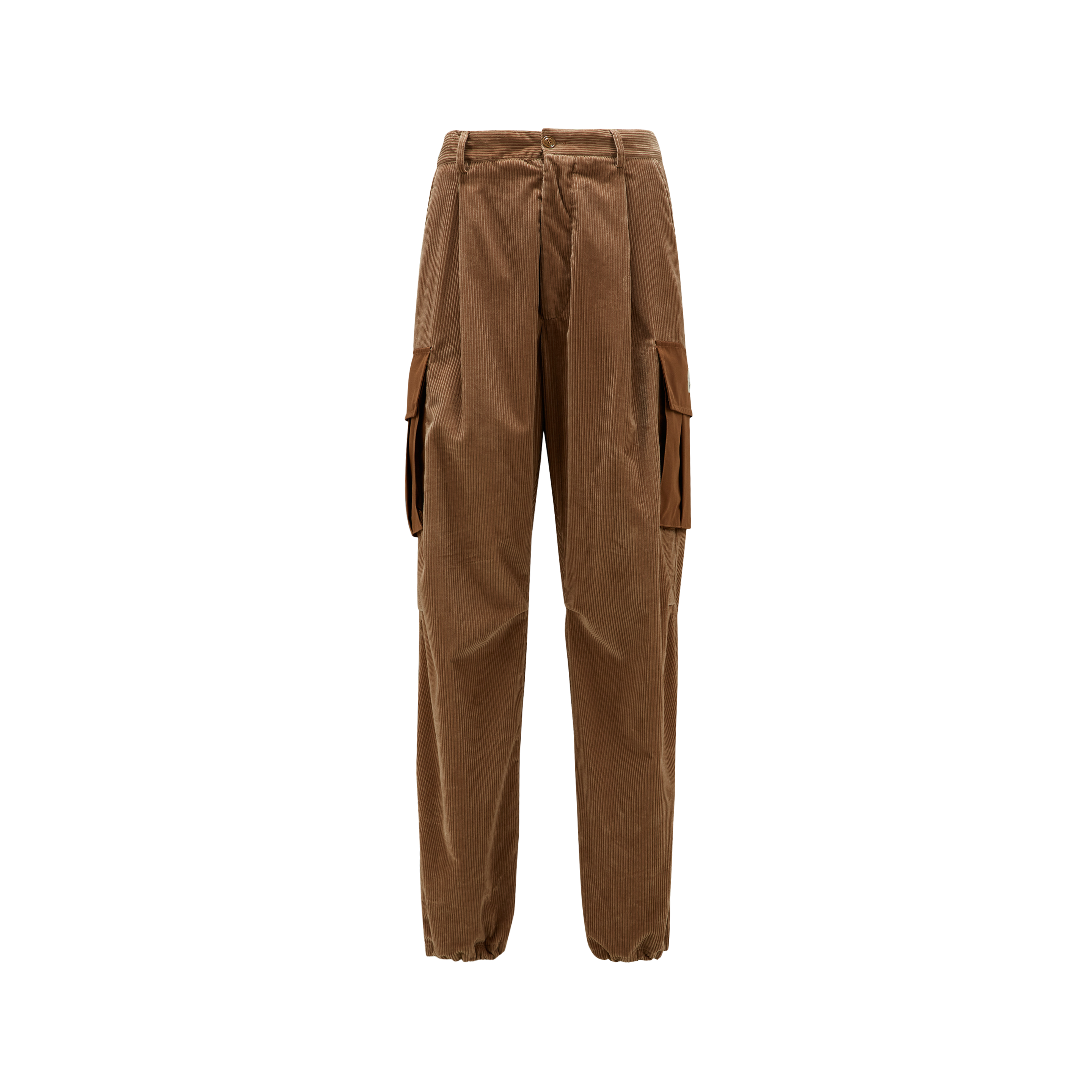 Moncler Collection Corduroy Cargo Trousers Brown