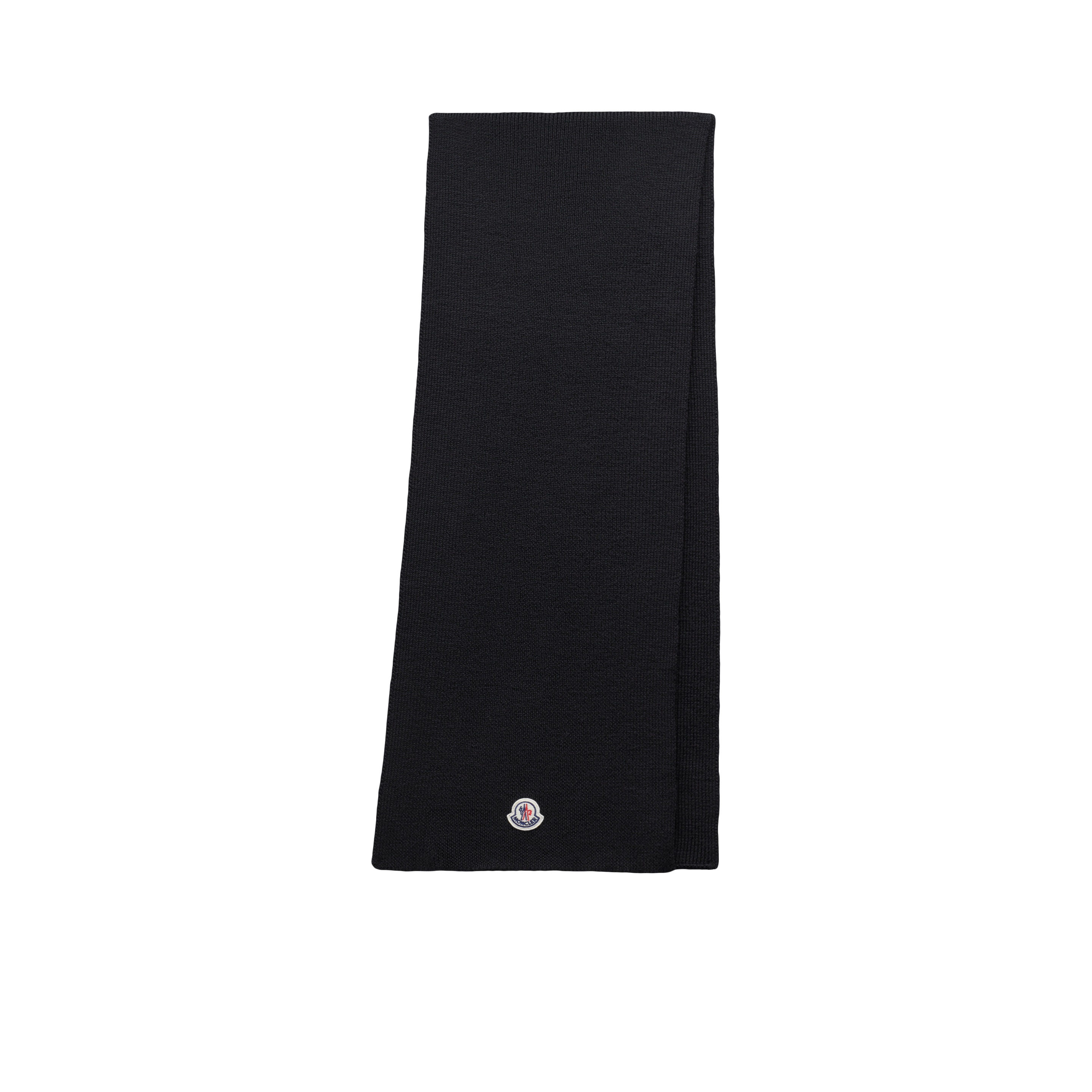 Moncler Collection Wool Scarf Black In Noir