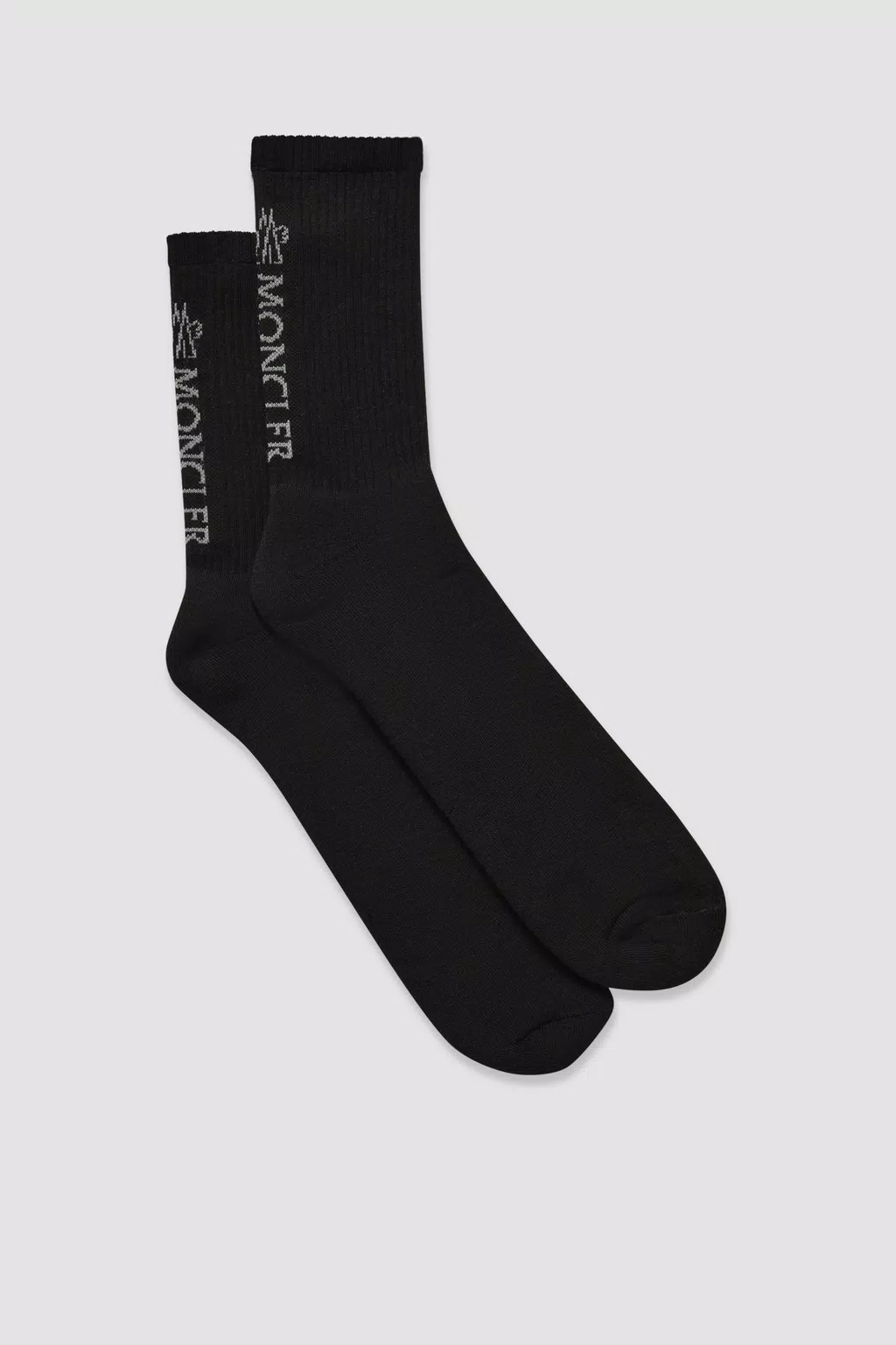 Black Cotton Logo Socks - Bags & Small Accessories for Men | Moncler US