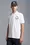 Logo Outline Polo Shirt Men Optical White Moncler
