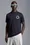 Logo Outline Polo Shirt Men Navy Blue Moncler