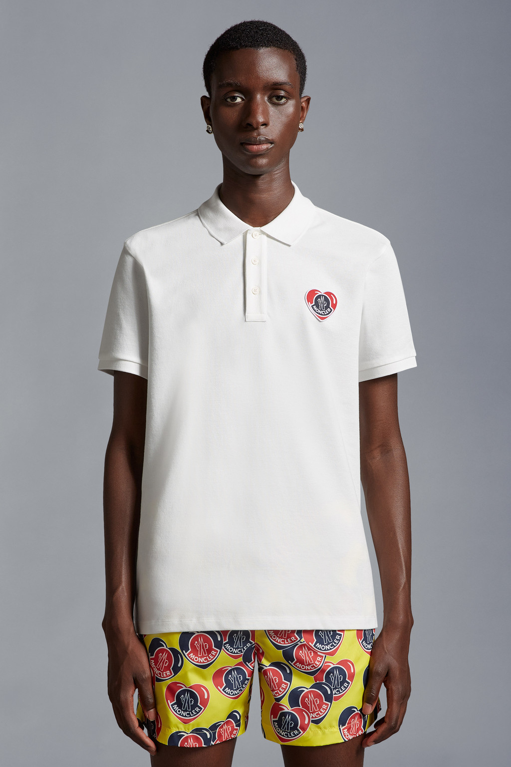 White Logo Polo Shirt - Polos & T-shirts for Men | Moncler US
