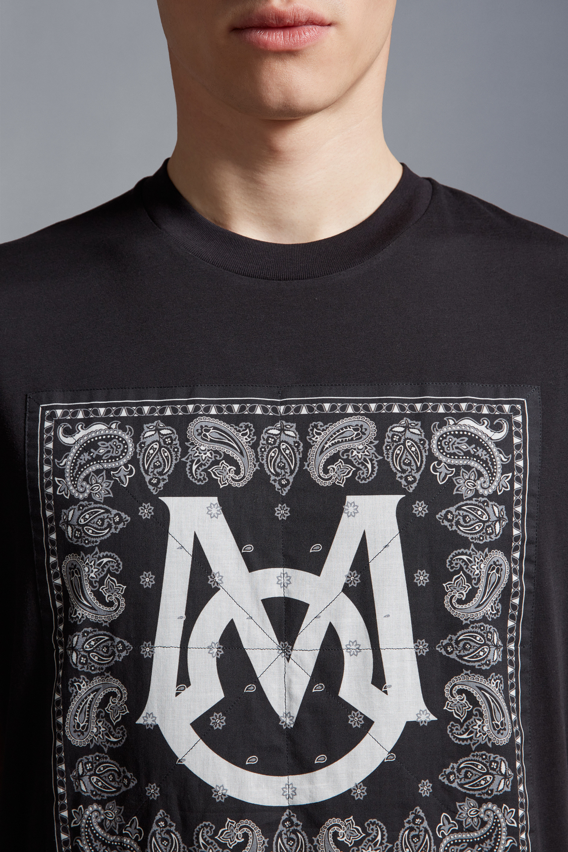 Moncler Men's Bandana-Print T-Shirt