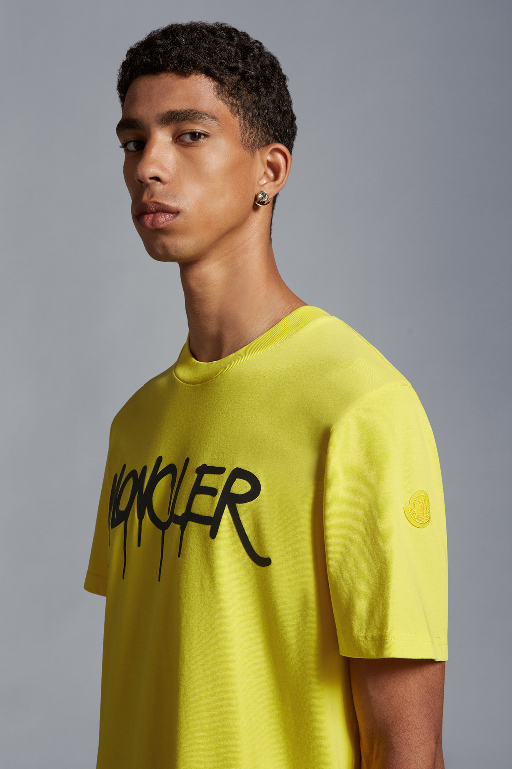 Lemon Yellow Logo T-Shirt - Polos & T-shirts for Men | Moncler CA