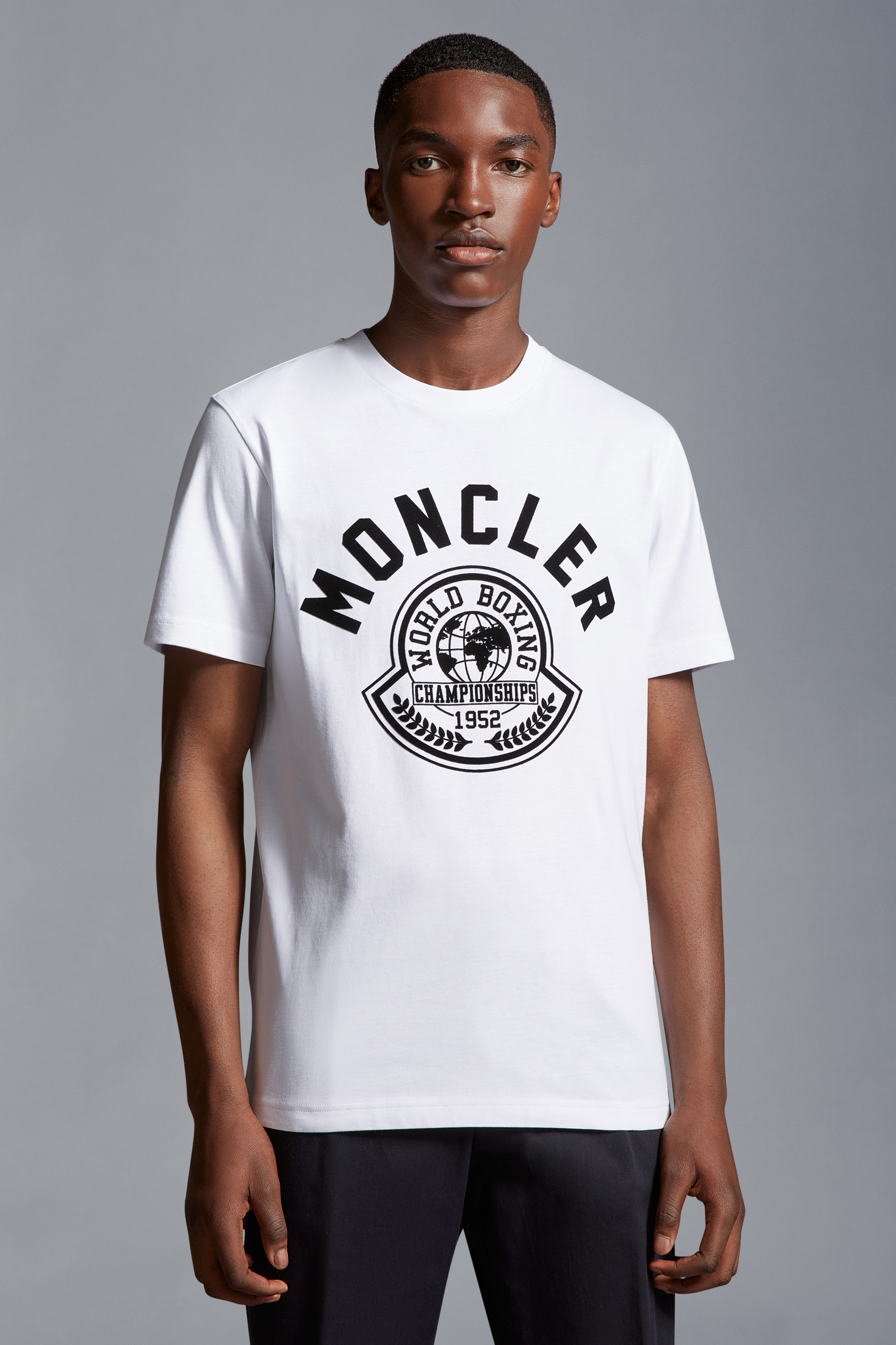 Optical White Printed Motif T-Shirt - Polos & T-shirts for Men 