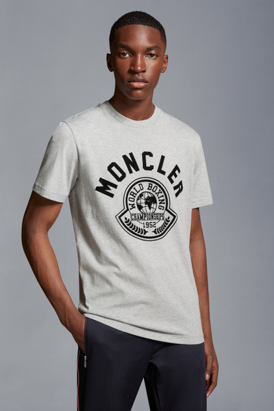 Grey Printed Motif T-Shirt - Polos & T-shirts for Men | Moncler US
