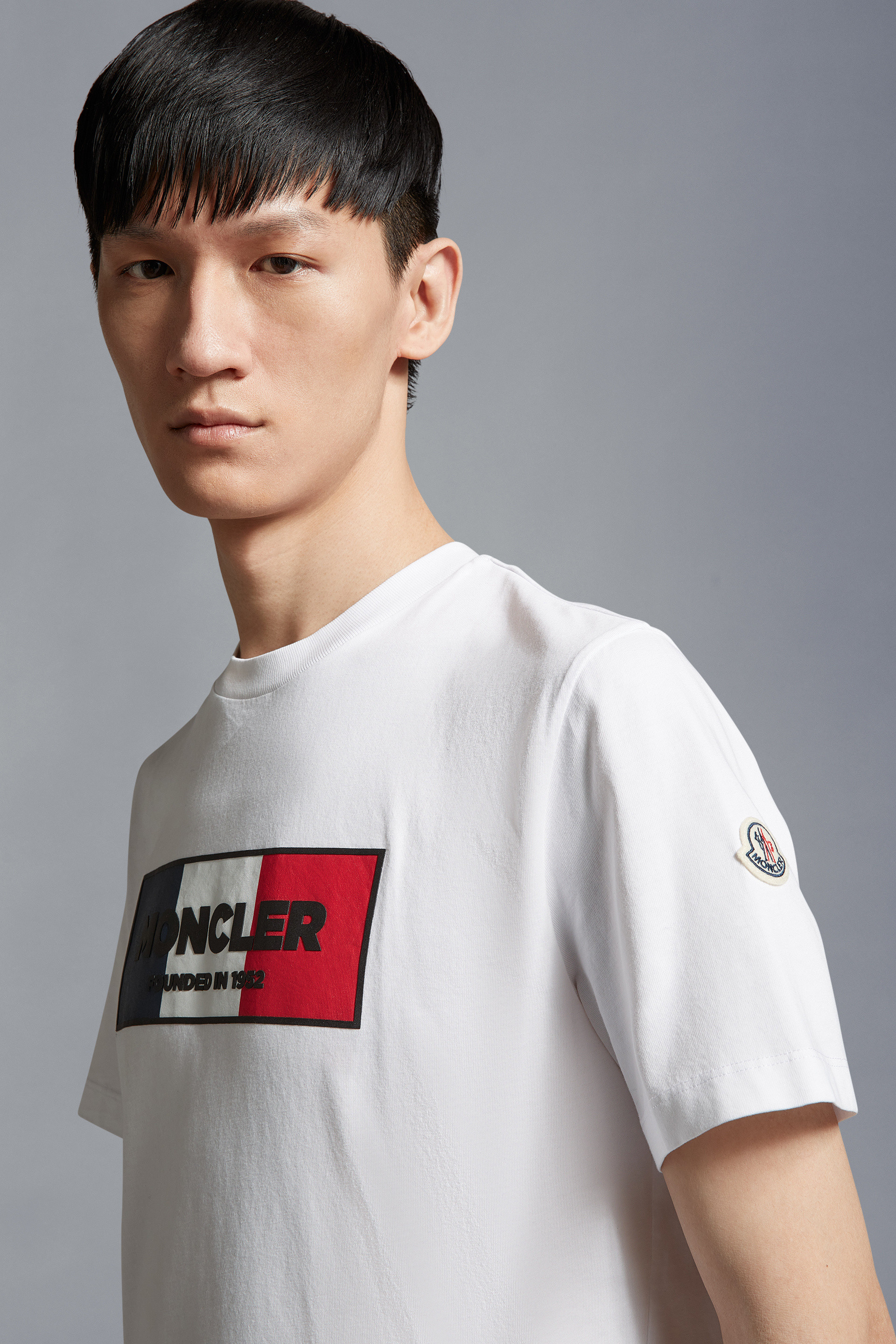 Multi Logo T-Shirt Moncler Tops T-Shirts White