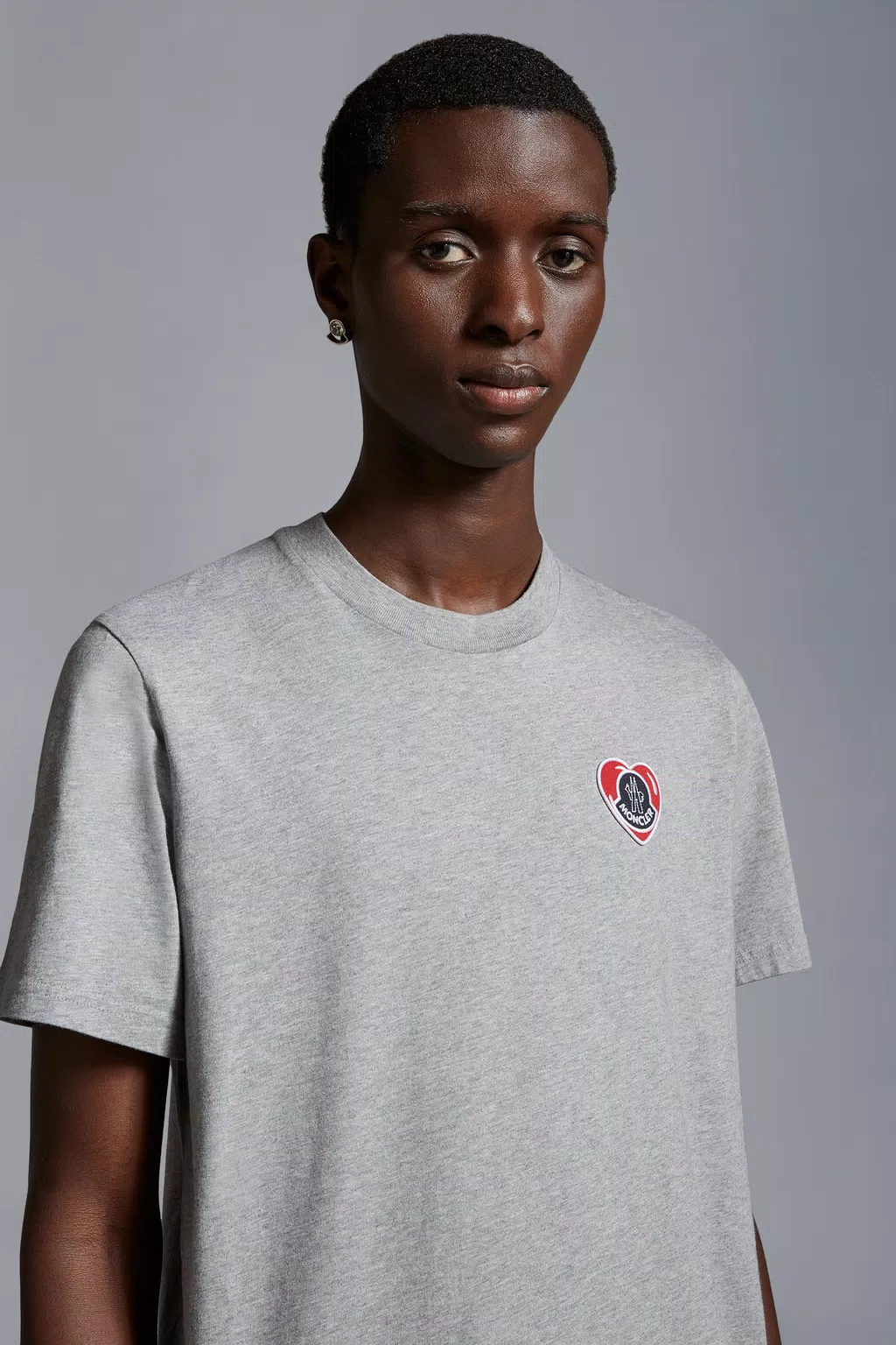 Gray Logo T-Shirt - Polos & T-shirts for Men | Moncler BE
