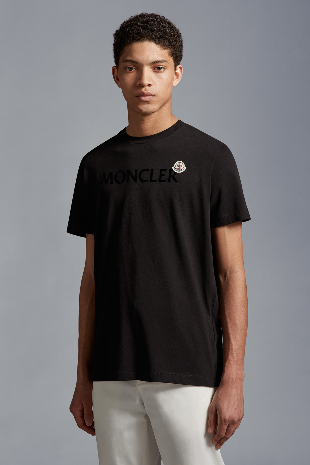 Black Logo T-Shirt - Polos & T-shirts for Men | Moncler LV