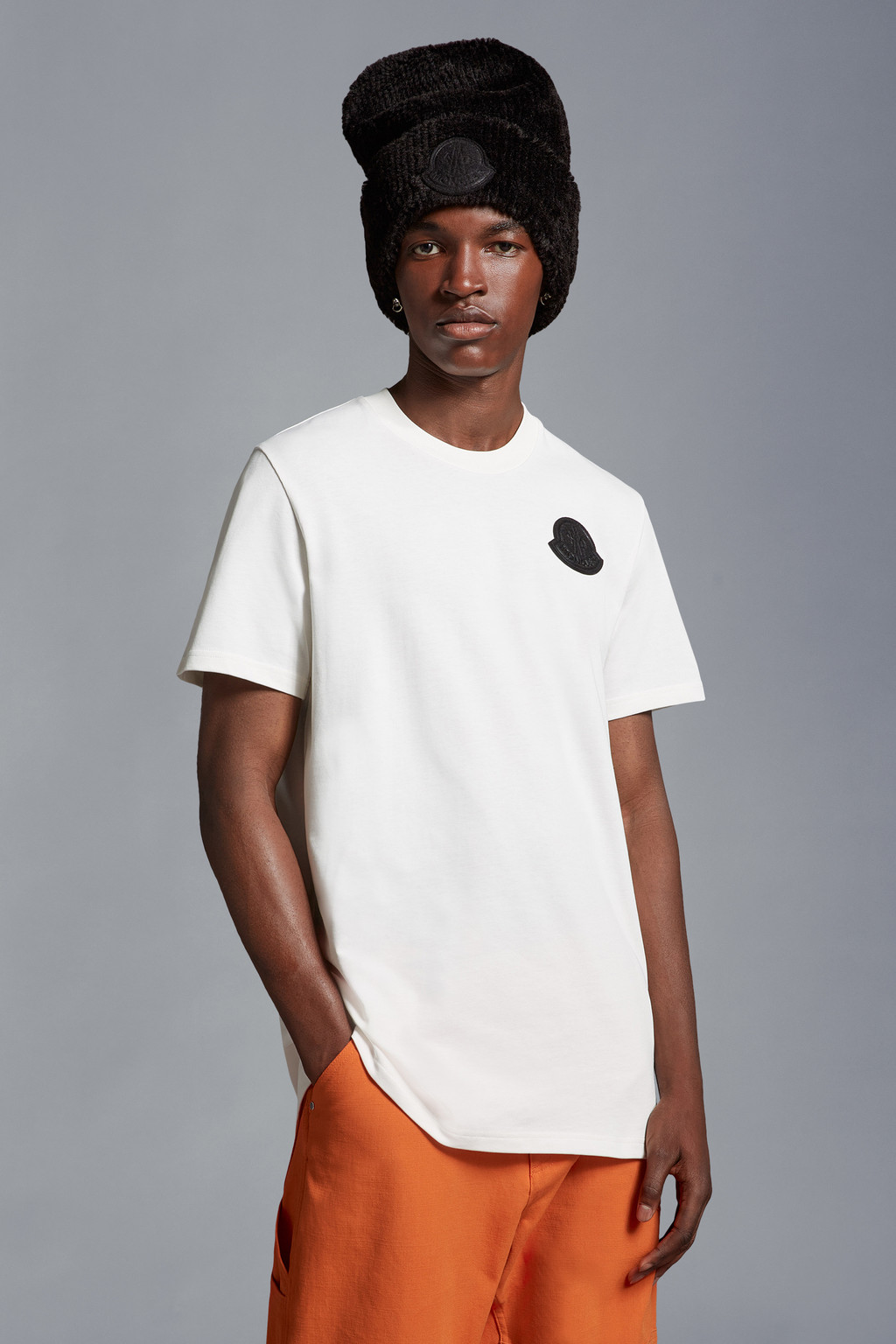 White Logo T-Shirt - Polos & T-shirts for Men | Moncler US