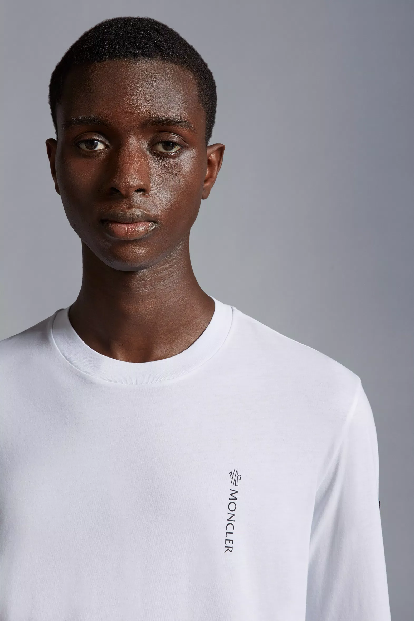 Optical White Logo Long Sleeve T-Shirt - Polos & T-shirts for Men ...